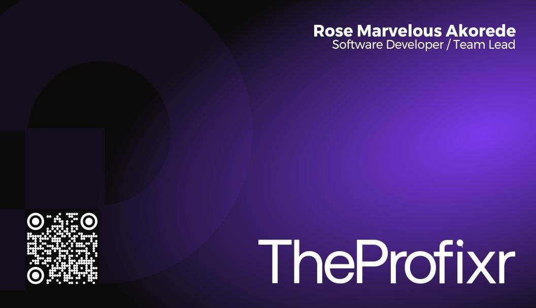 The Profixr Business Card - image 1 - student project