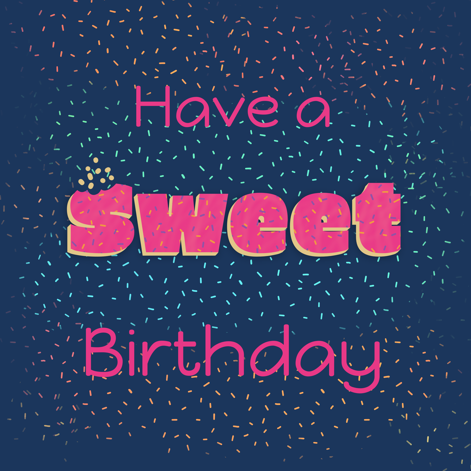 Birthday Typography - image 1 - student project