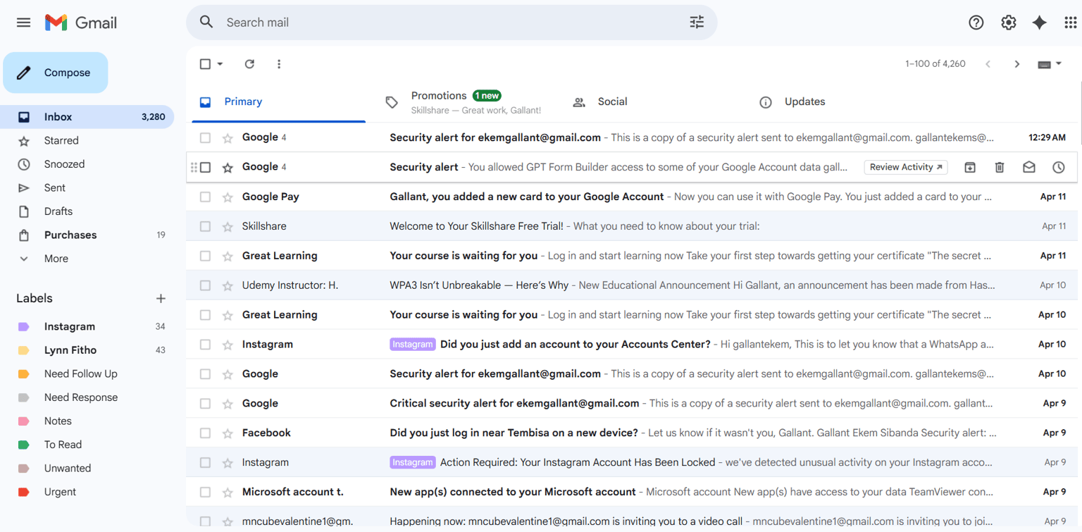 Email Management Project - image 2 - student project