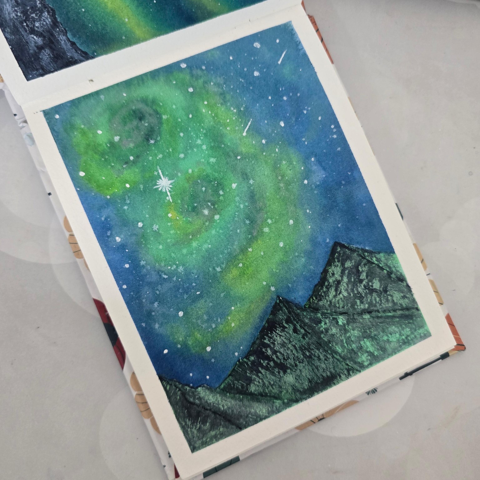 Aurora study - watercolor - image 2 - student project
