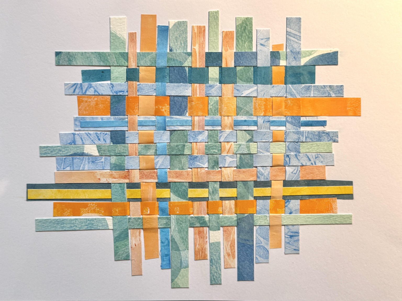 Woven watercolour fun - image 1 - student project