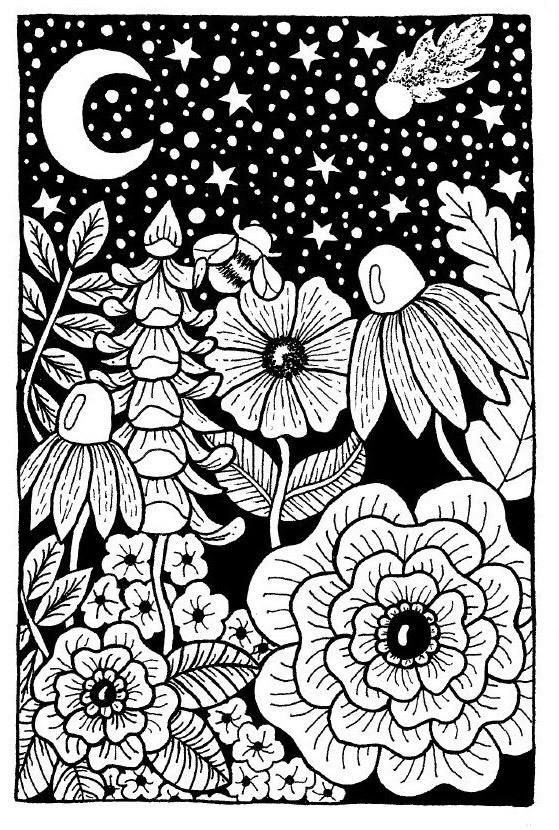 Floral Fantasy Drawings - image 3 - student project
