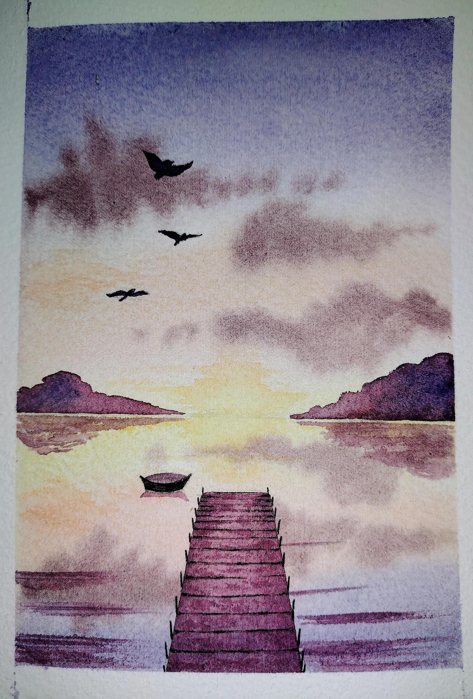 Nature In watercolor Projects - image 11 - student project