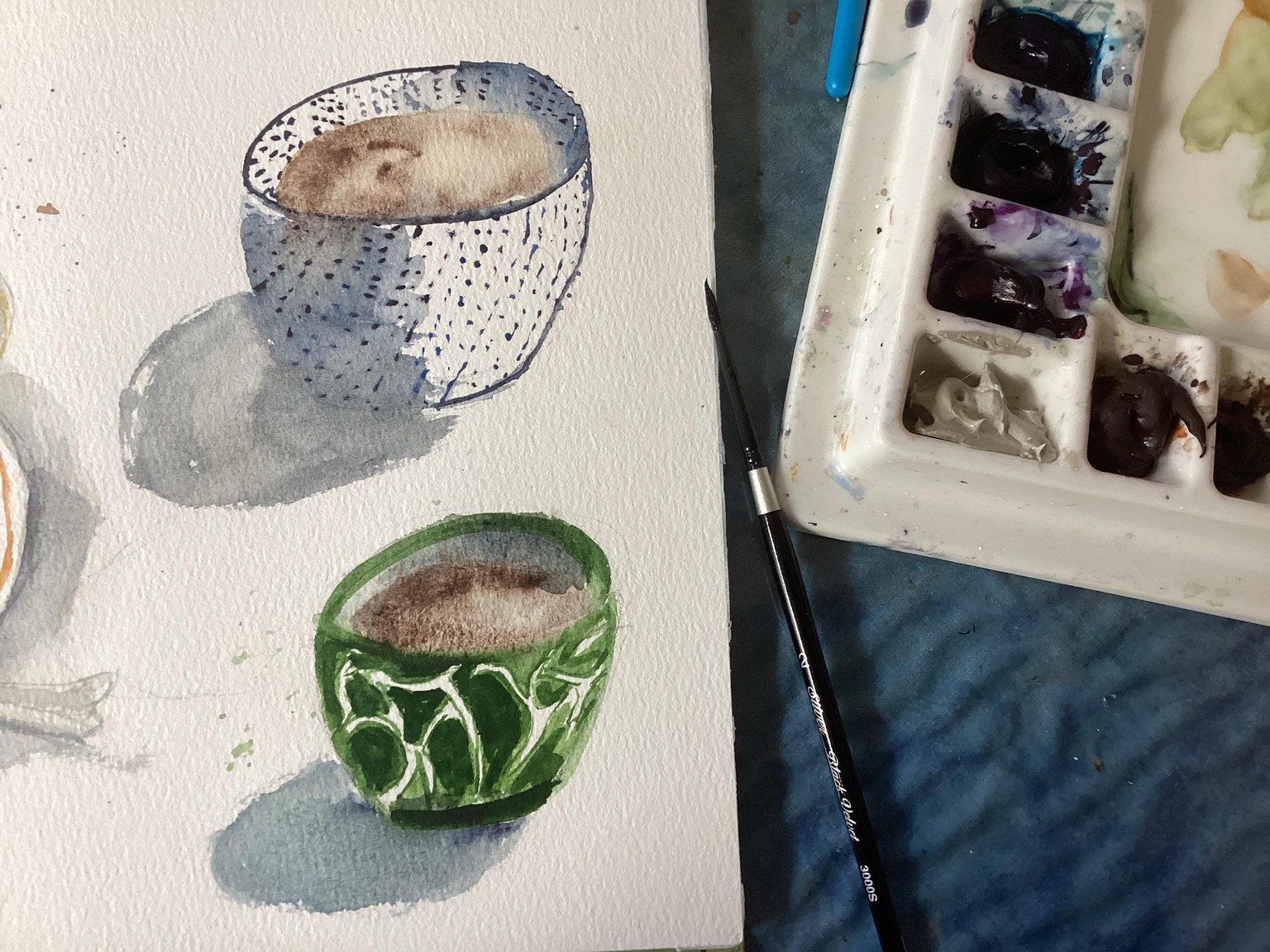 Teacups a Barbara Kuell tutorial - image 1 - student project