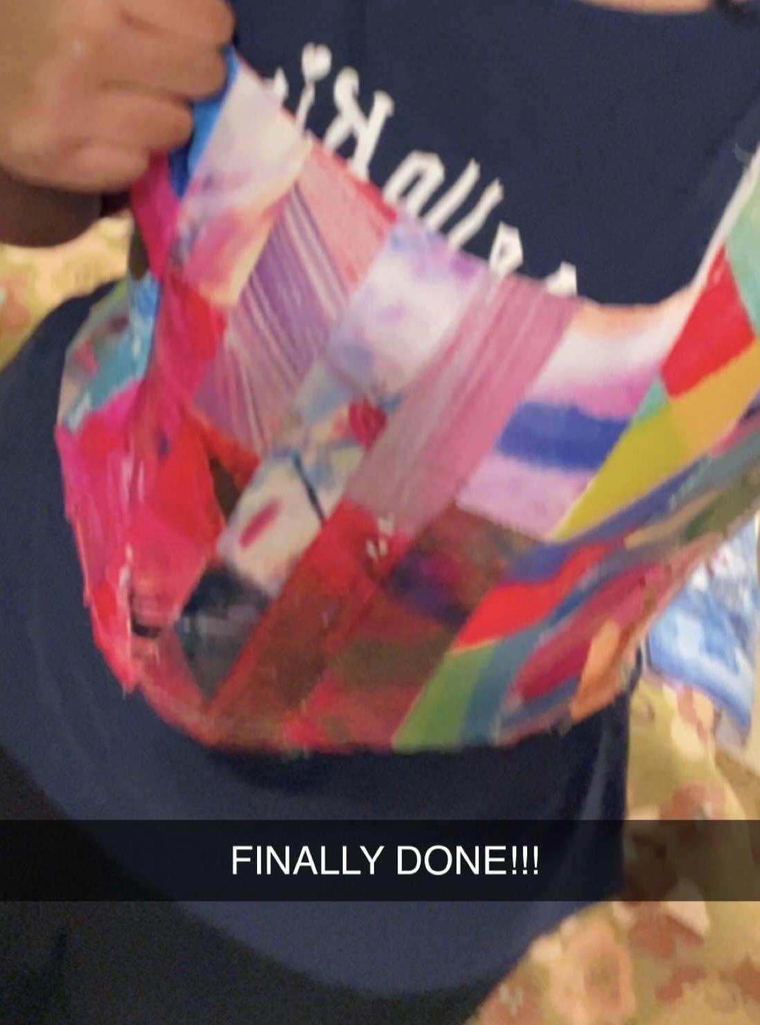 Made A Corset Top Out Of Random Poster Scraps I Found! - image 3 - student project