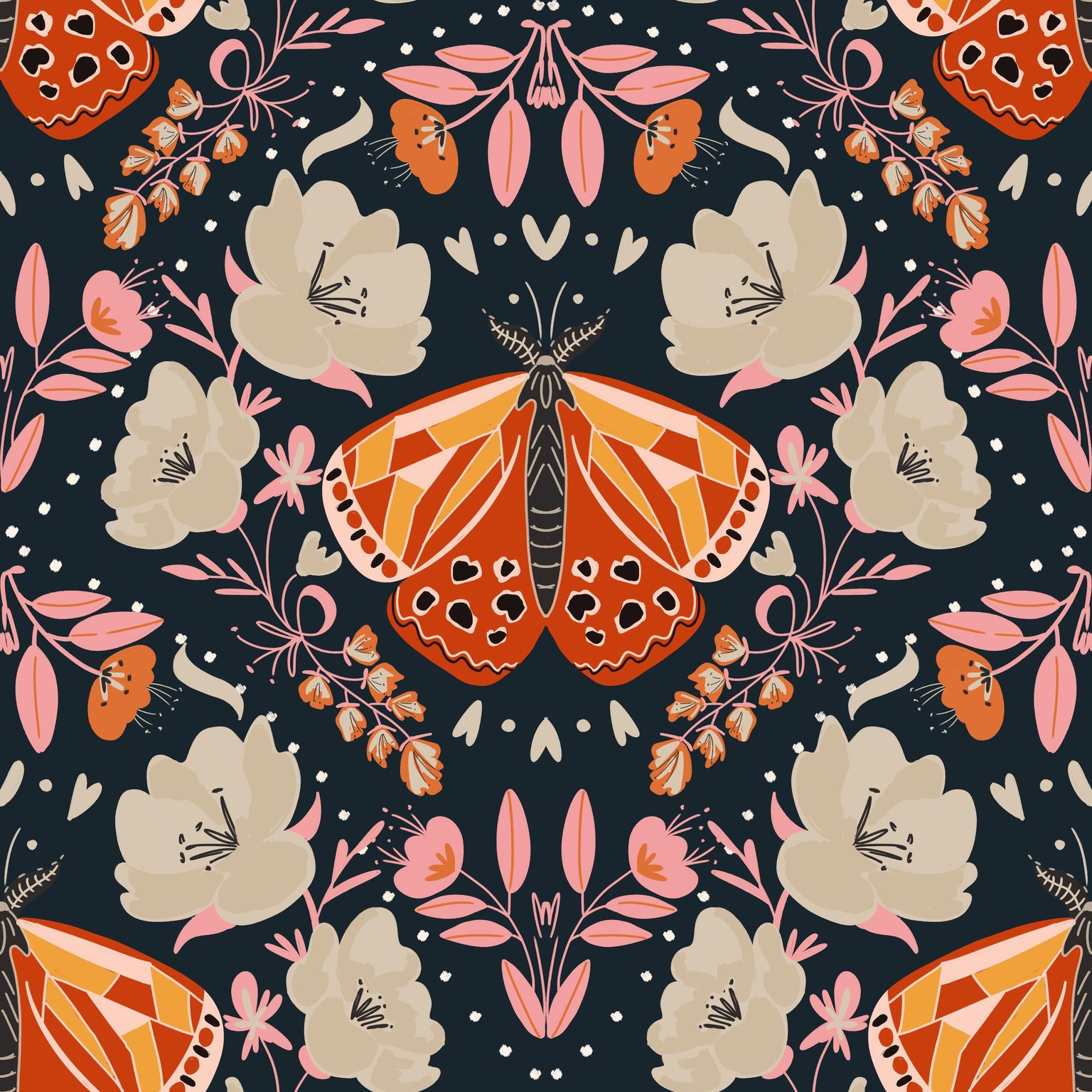 Create a Symmetrical Moth Pattern in Procreate - image 1 - student project
