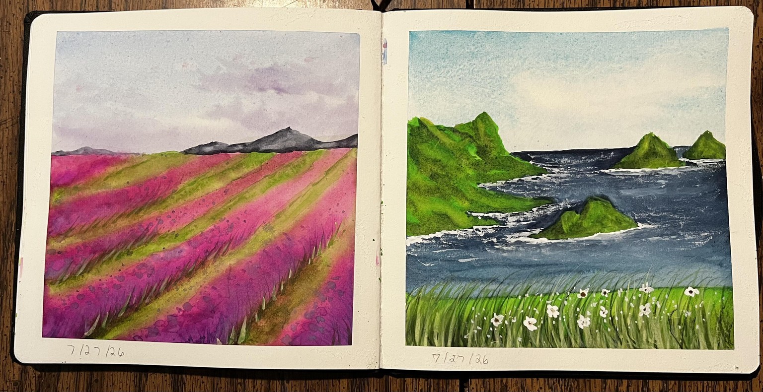 Seasons in watercolor - image 3 - student project
