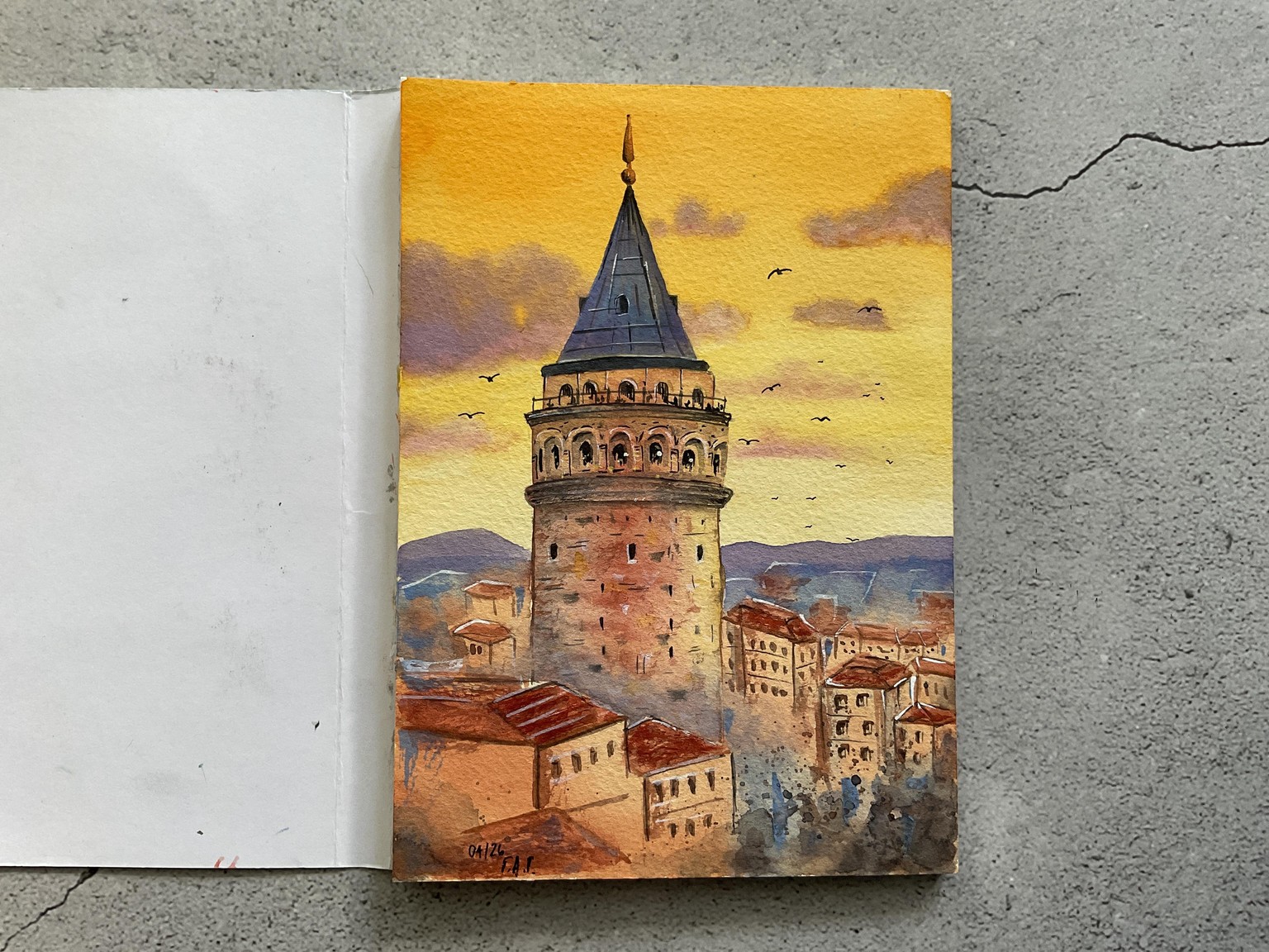 Watercolor Cityscapes - image 4 - student project