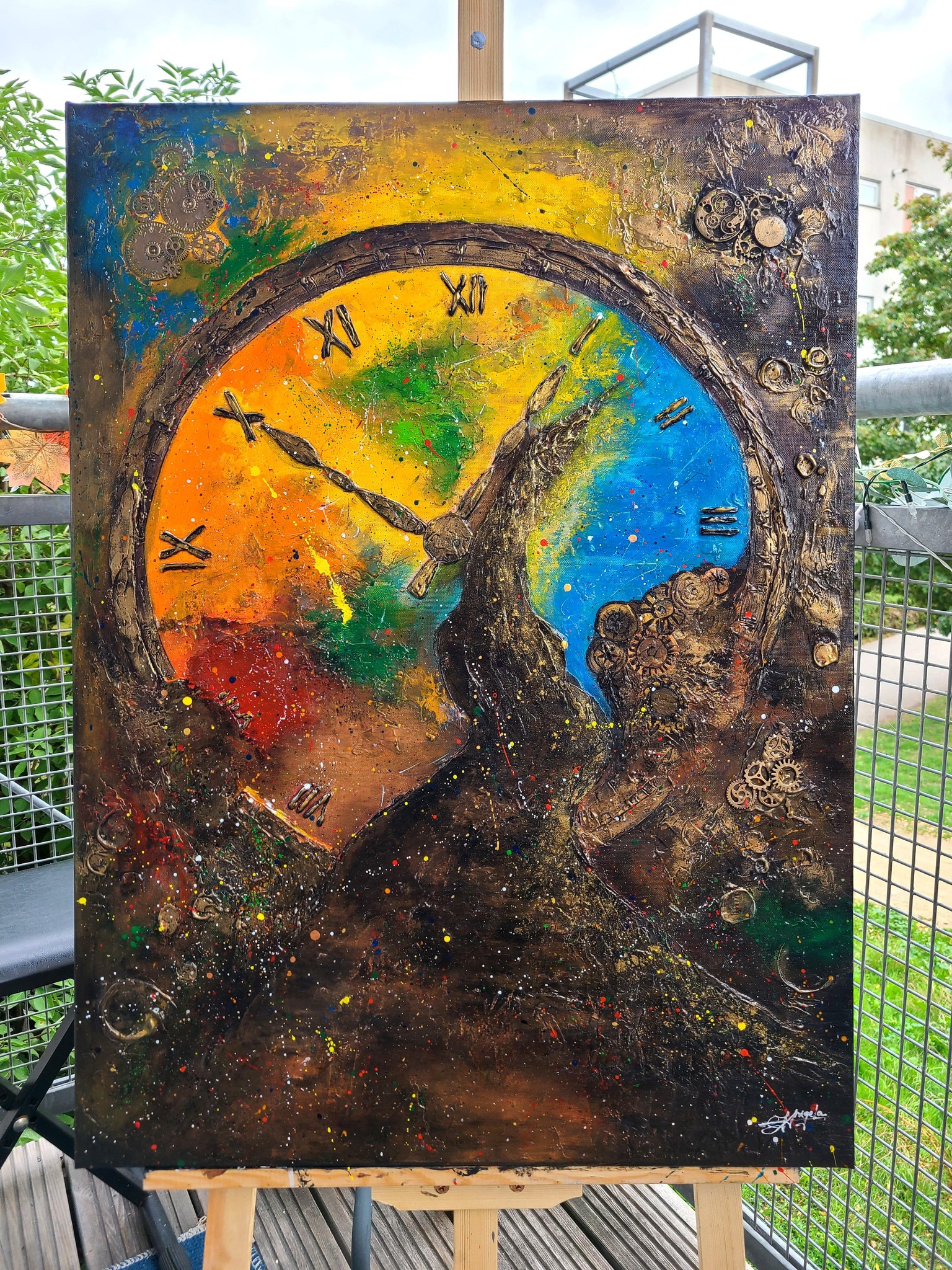 3D Bas-relief impasto/ plaster - image 2 - student project
