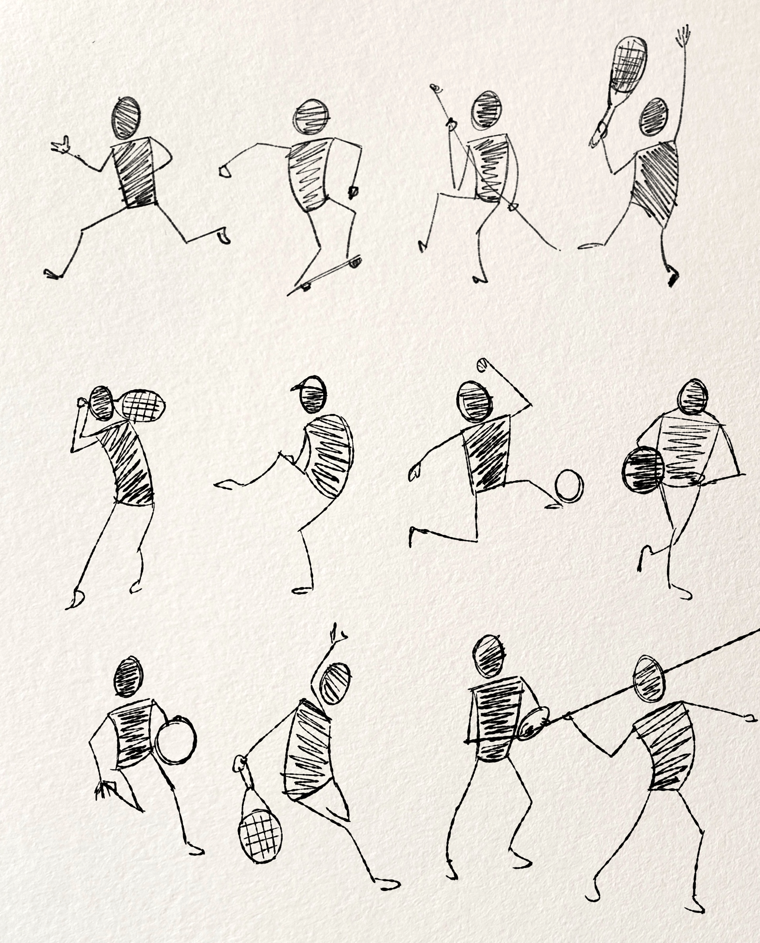 Pose with stick figure - image 1 - student project