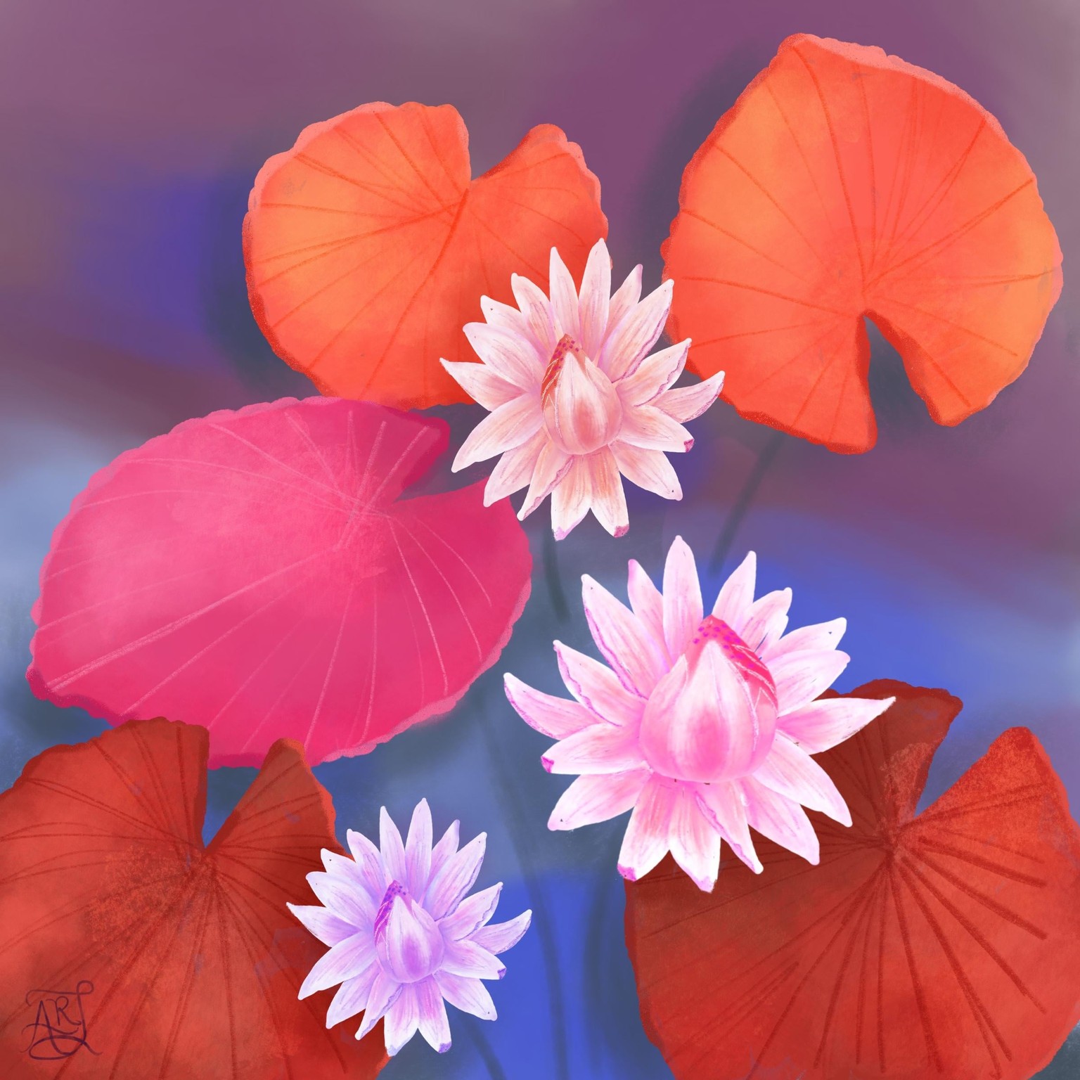 Waterlily Pond(revised version #2) - image 1 - student project