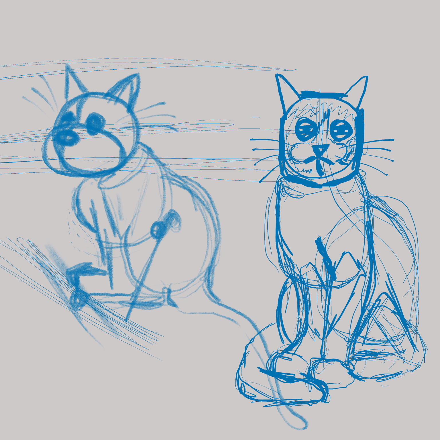 Silhouette and Shape - Cartoon Cats “The Catnip Toy” - image 7 - student project