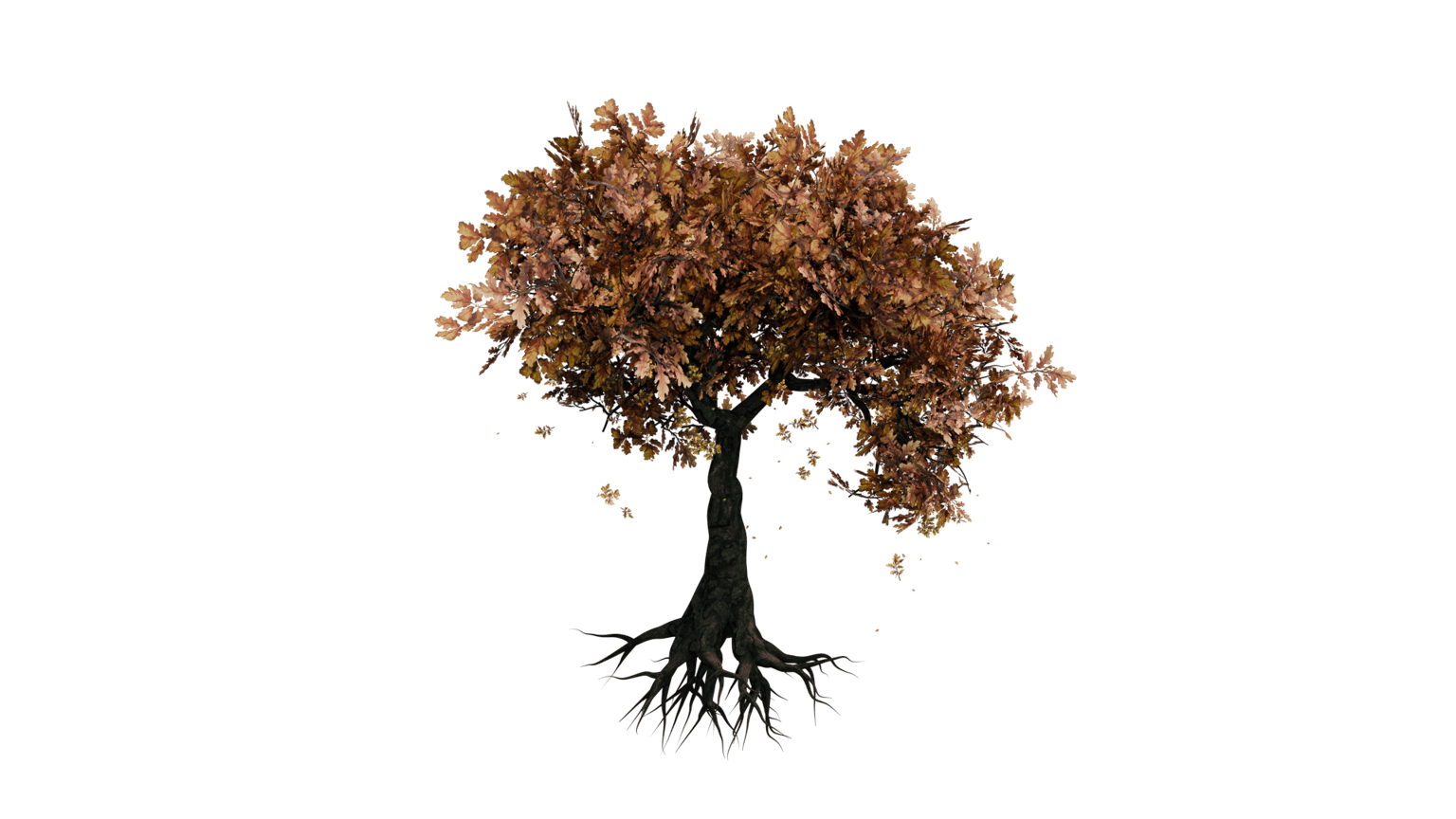 Procedural 3D Tree with Geometry Nodes - image 1 - student project