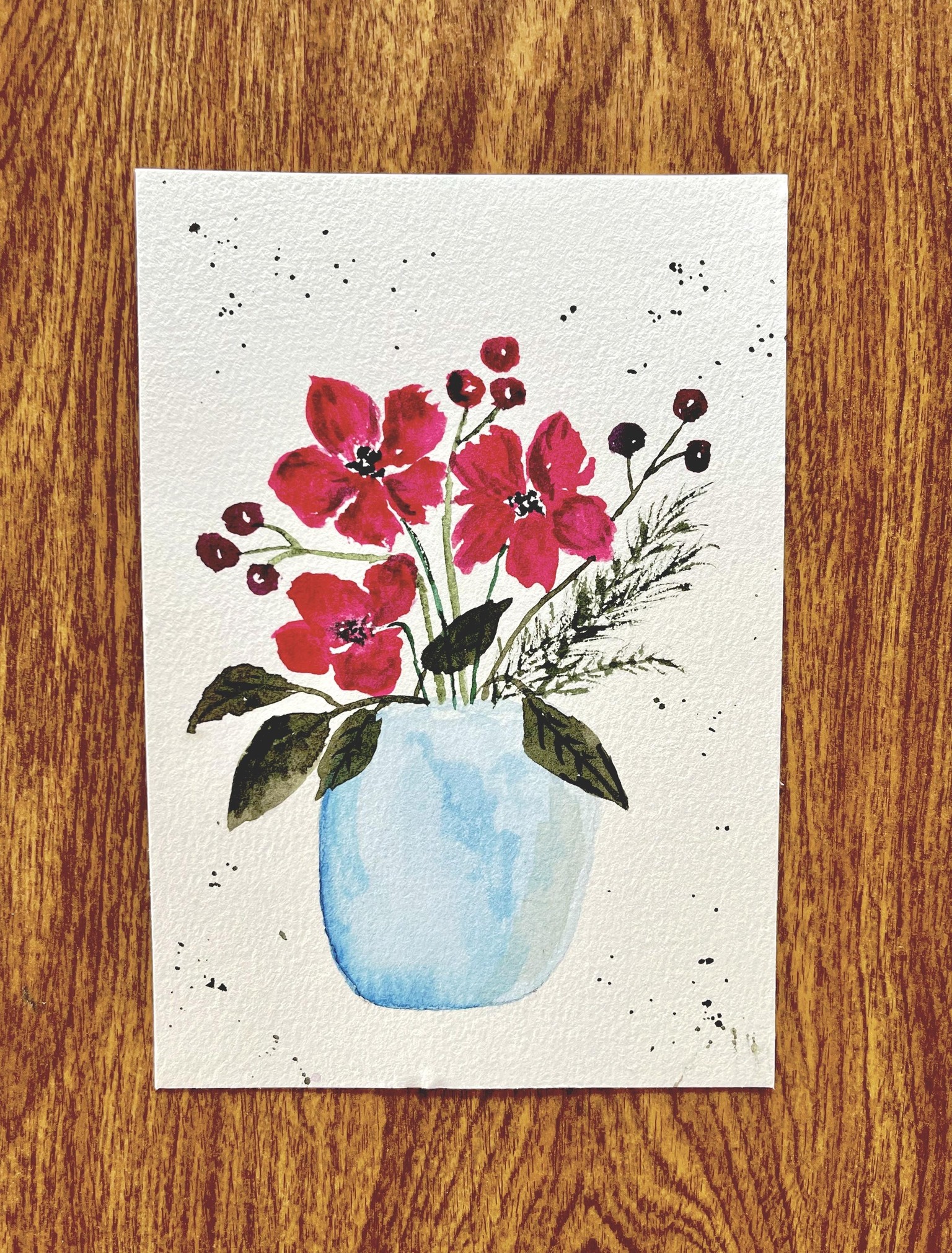 Loose Watercolor Florals - image 1 - student project