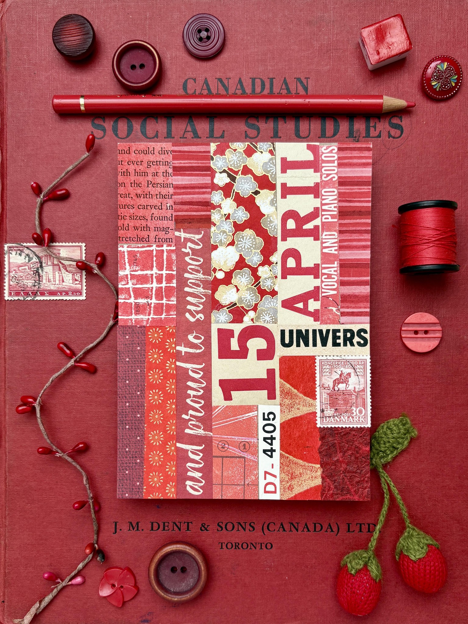 Red Monochromatic Postcard - image 1 - student project