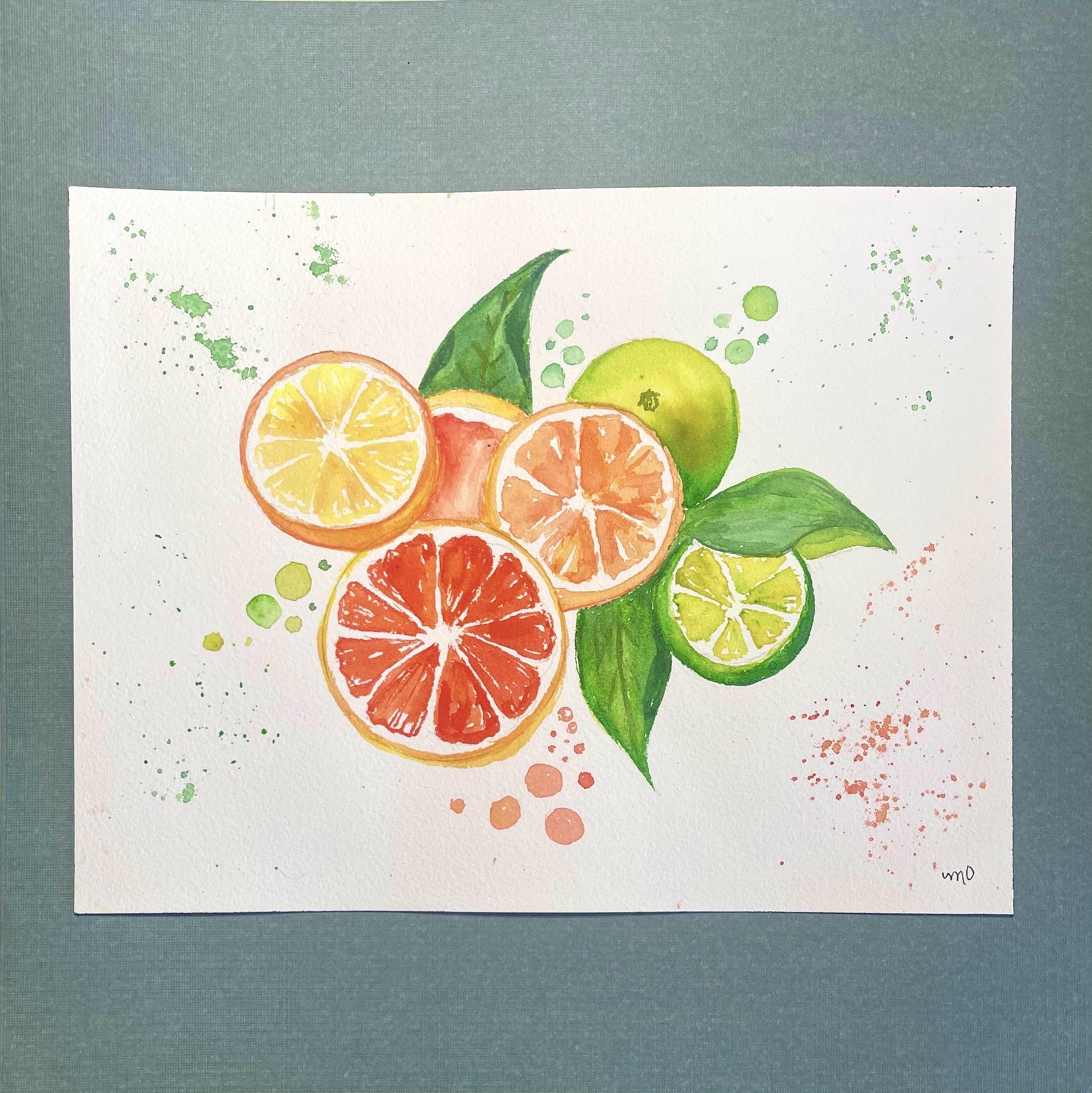 Citrus in Watercolor - image 2 - student project