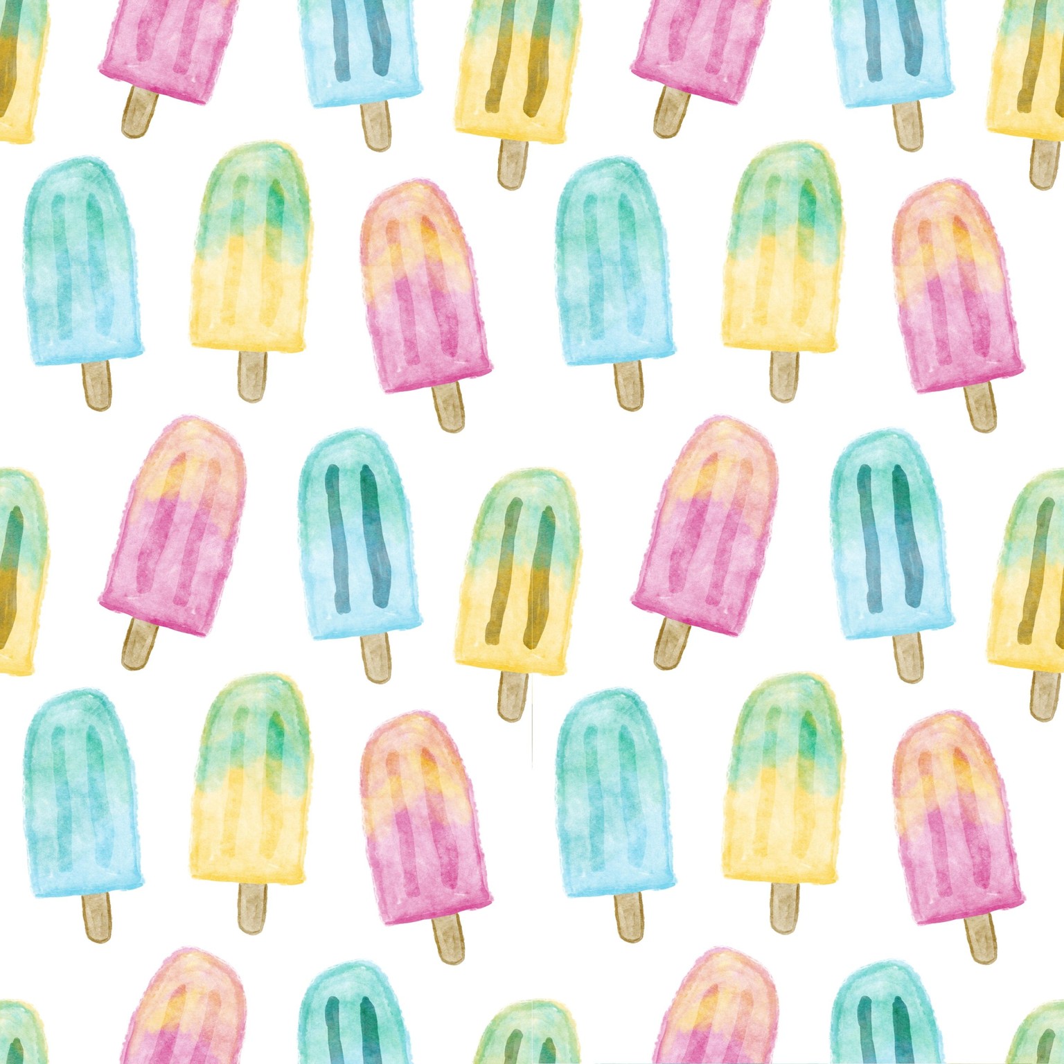 Watercolor ice pop repeat - image 1 - student project