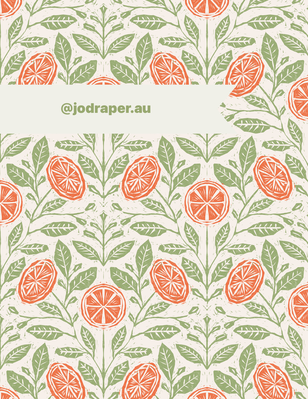 Orange Linocut - image 1 - student project