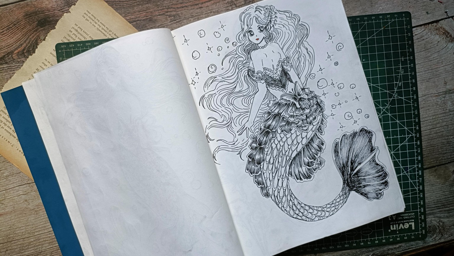 Mermaid ink art - image 6 - student project
