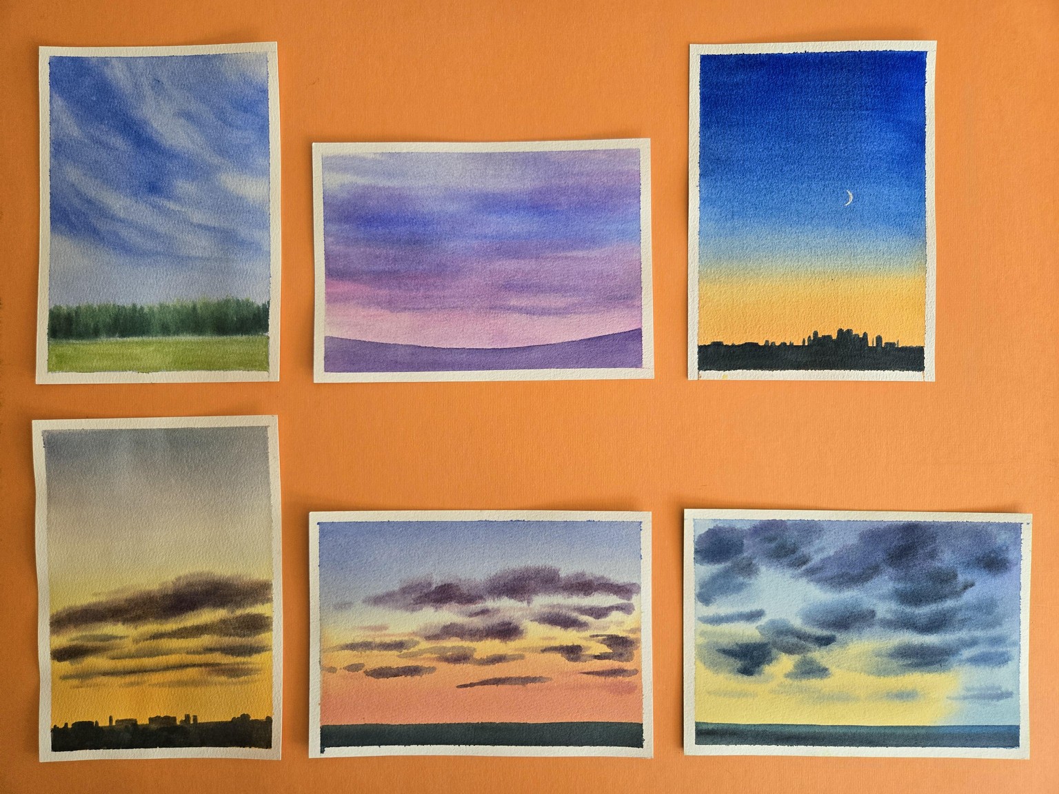Watercolor Essentials for Painting Realistic Skies - image 1 - student project