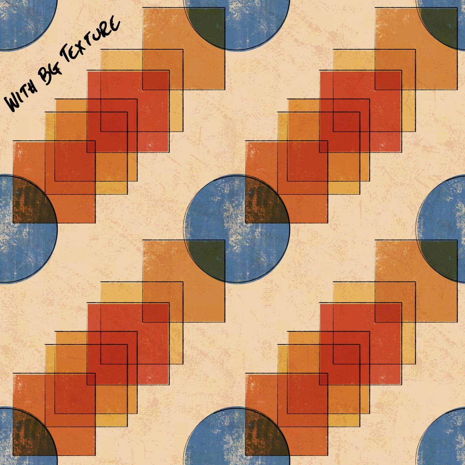 Dirty retro pattern - image 1 - student project