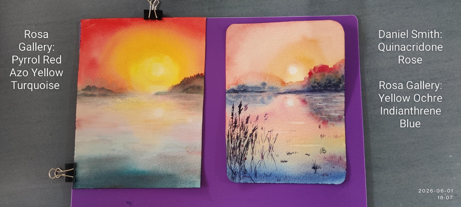 Atmospheric blue-pink landscape - image 4 - student project