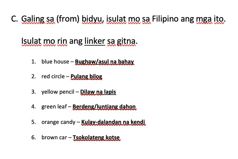 Filipino: Nouns, Adjectives, and Verbs - image 12 - student project