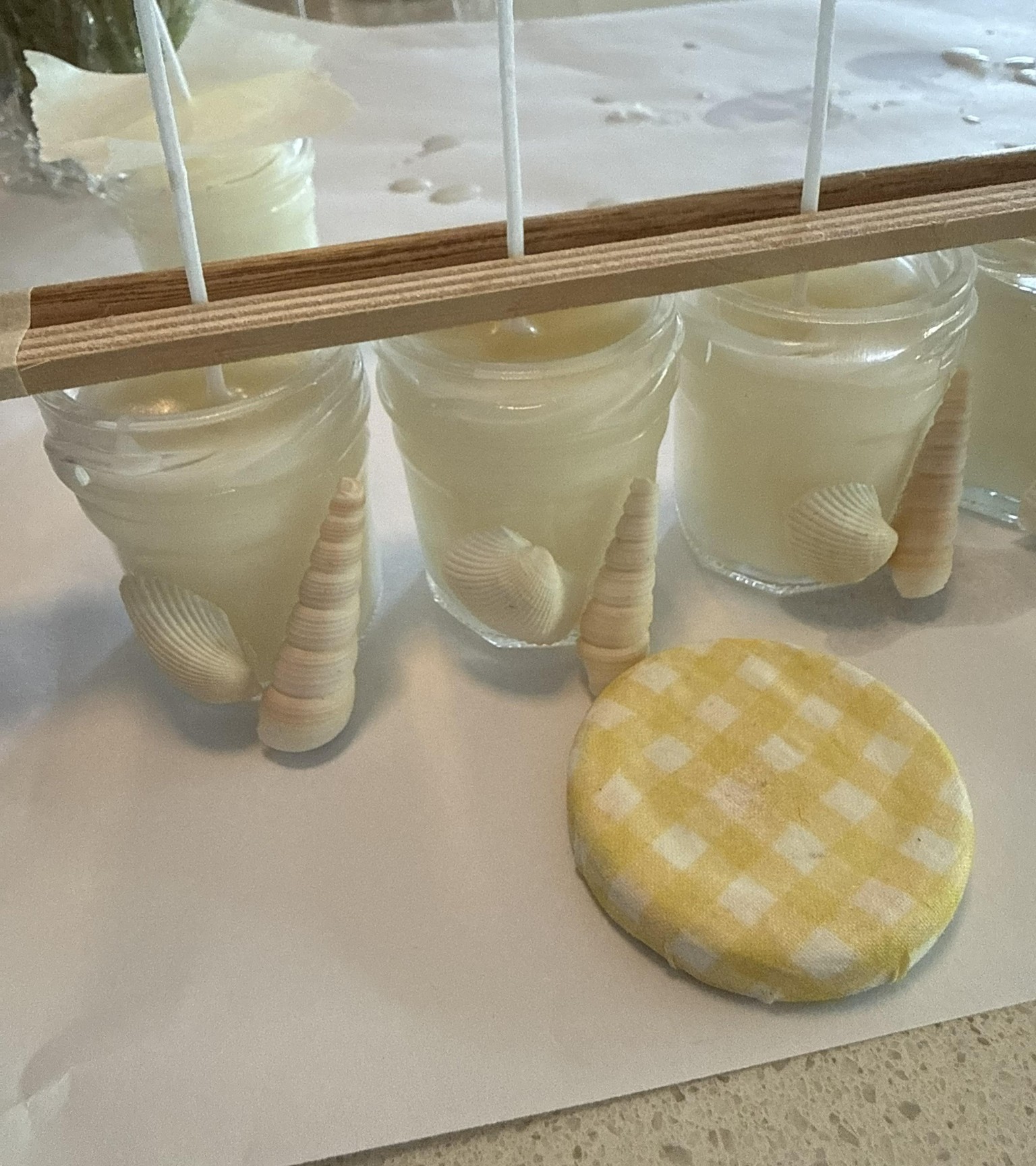 Seaside themed candles - image 1 - student project