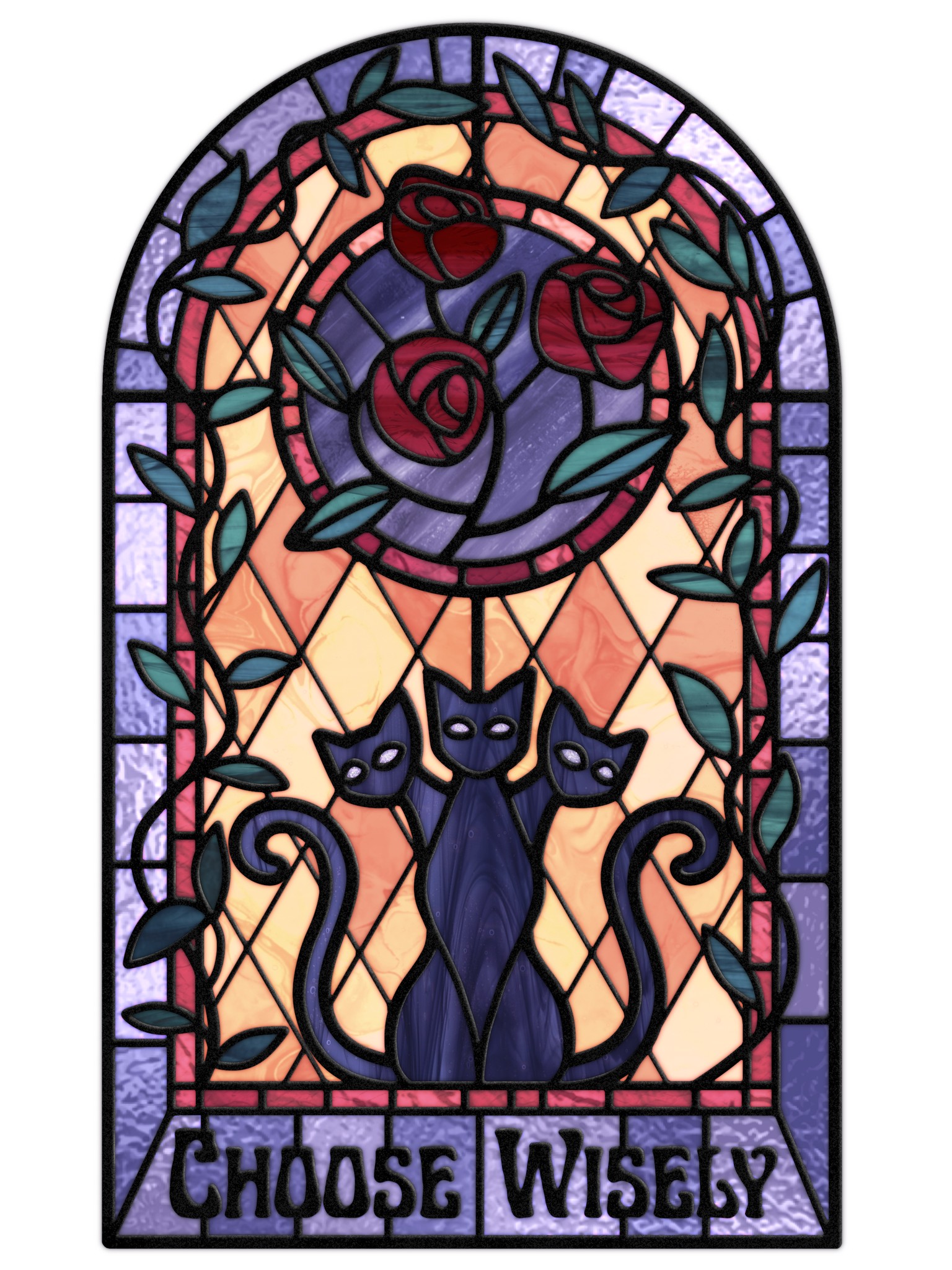 Stained Glass Cat - image 1 - student project