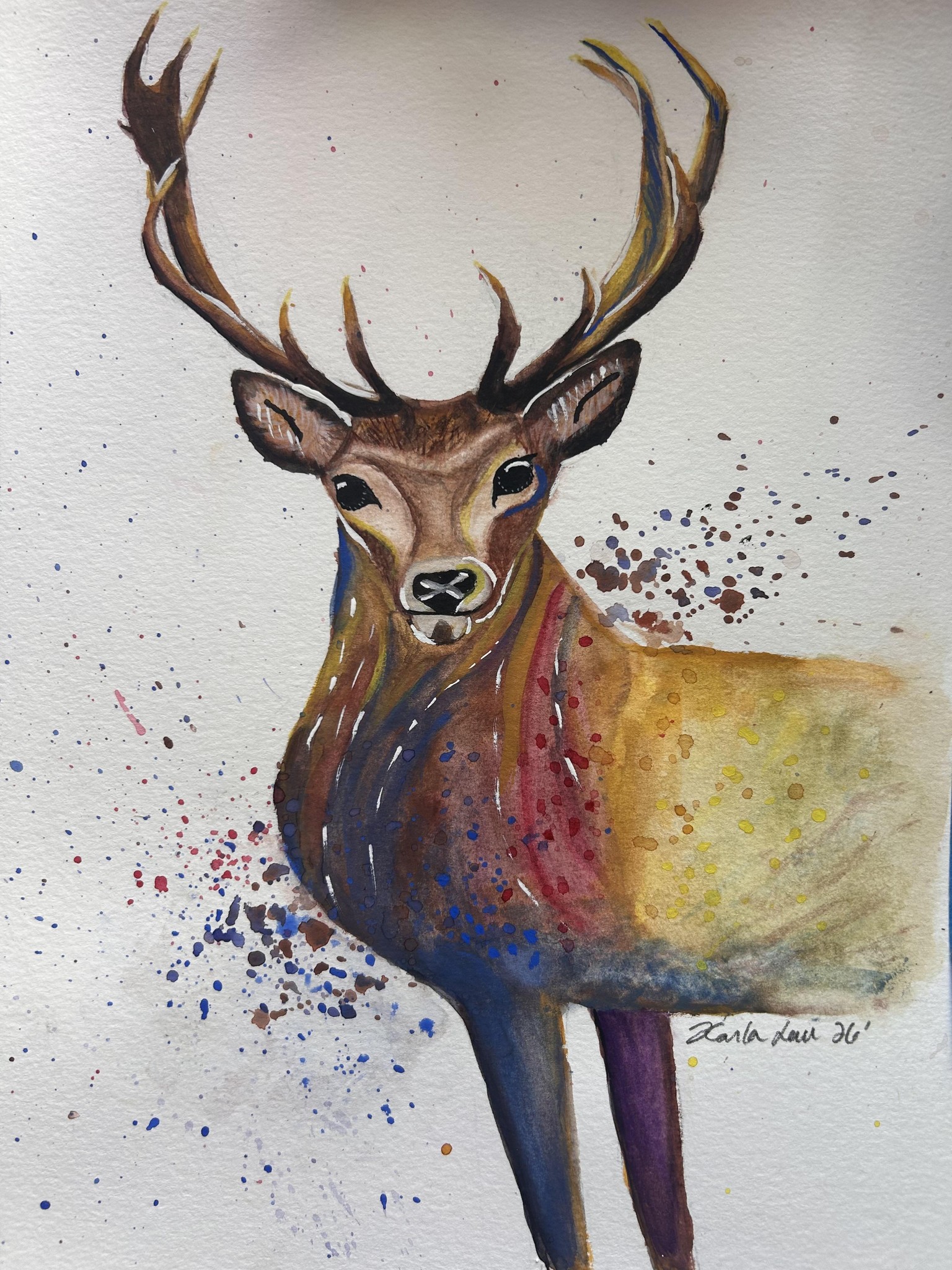 My whimsical stag - image 1 - student project