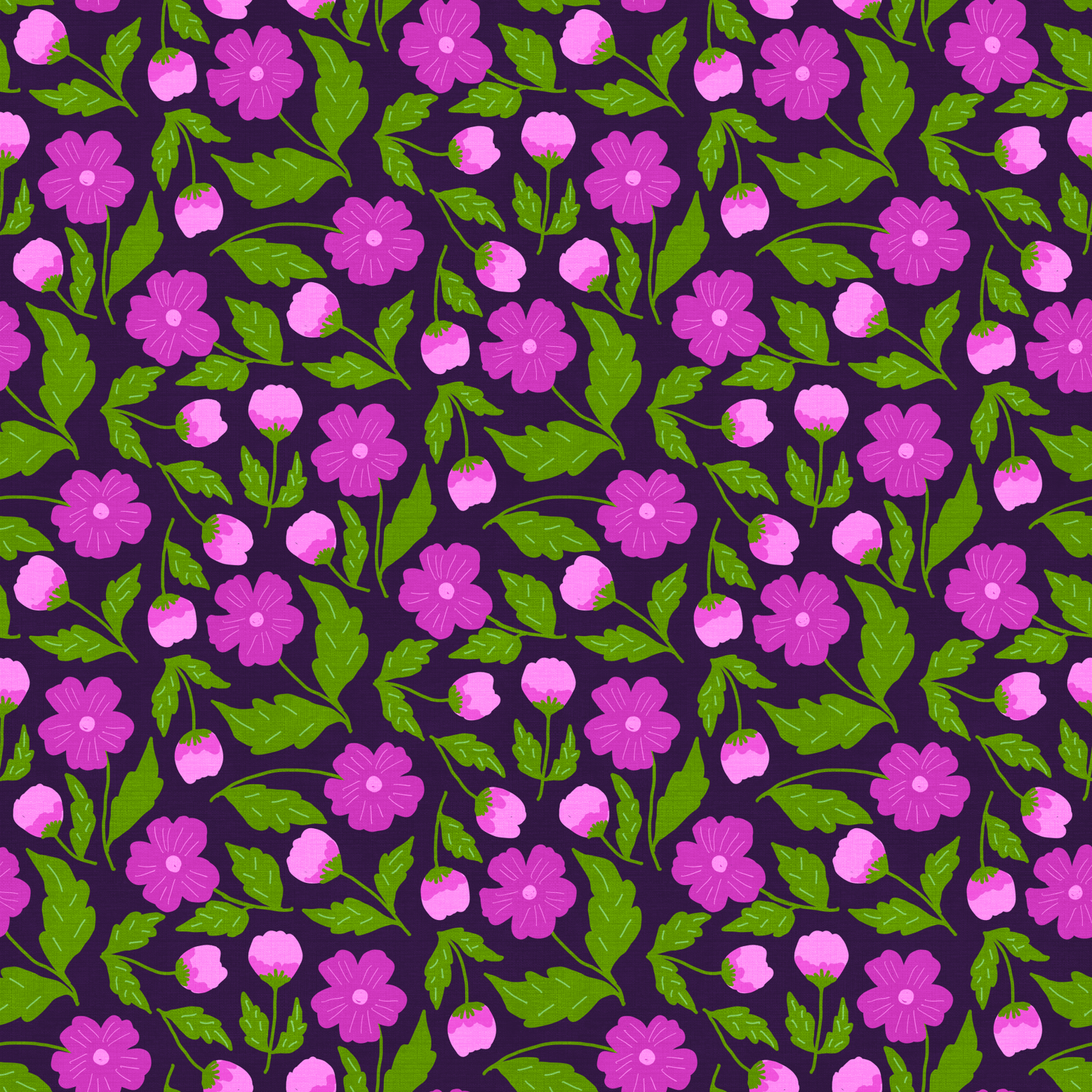 Folk Style Floral Pattern - image 1 - student project