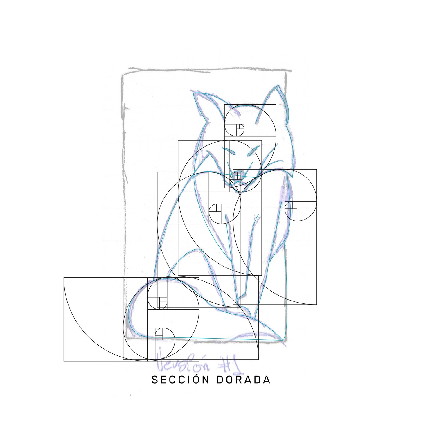 Fox logo featuring the golden ratio. - image 3 - student project