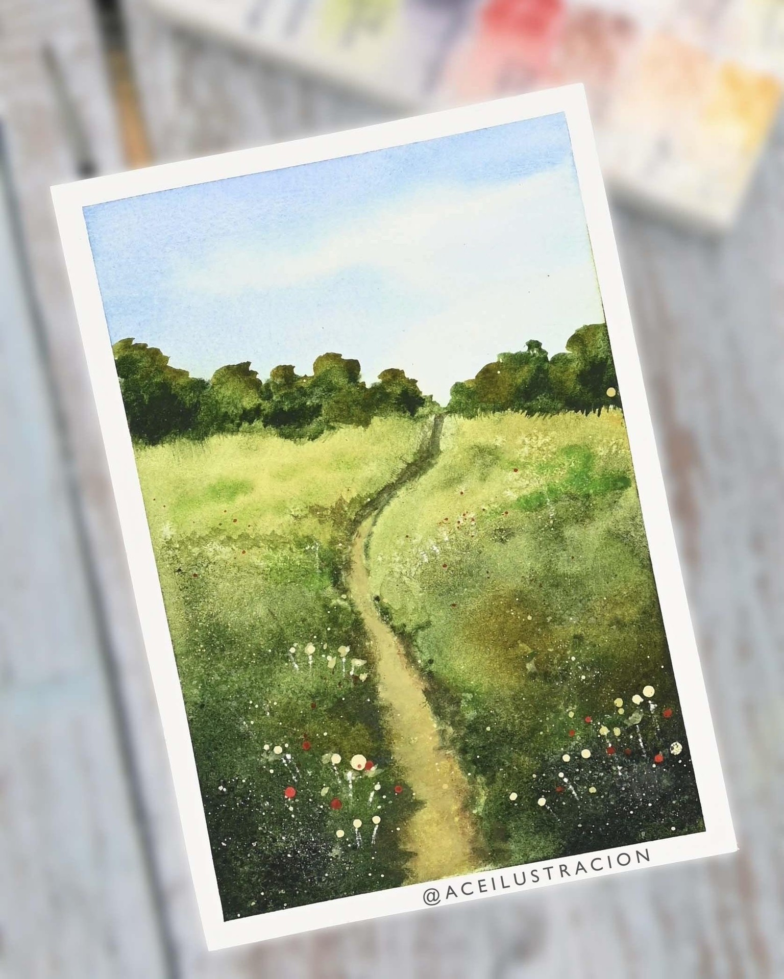 Spring Landscapes in Watercolor - image 6 - student project
