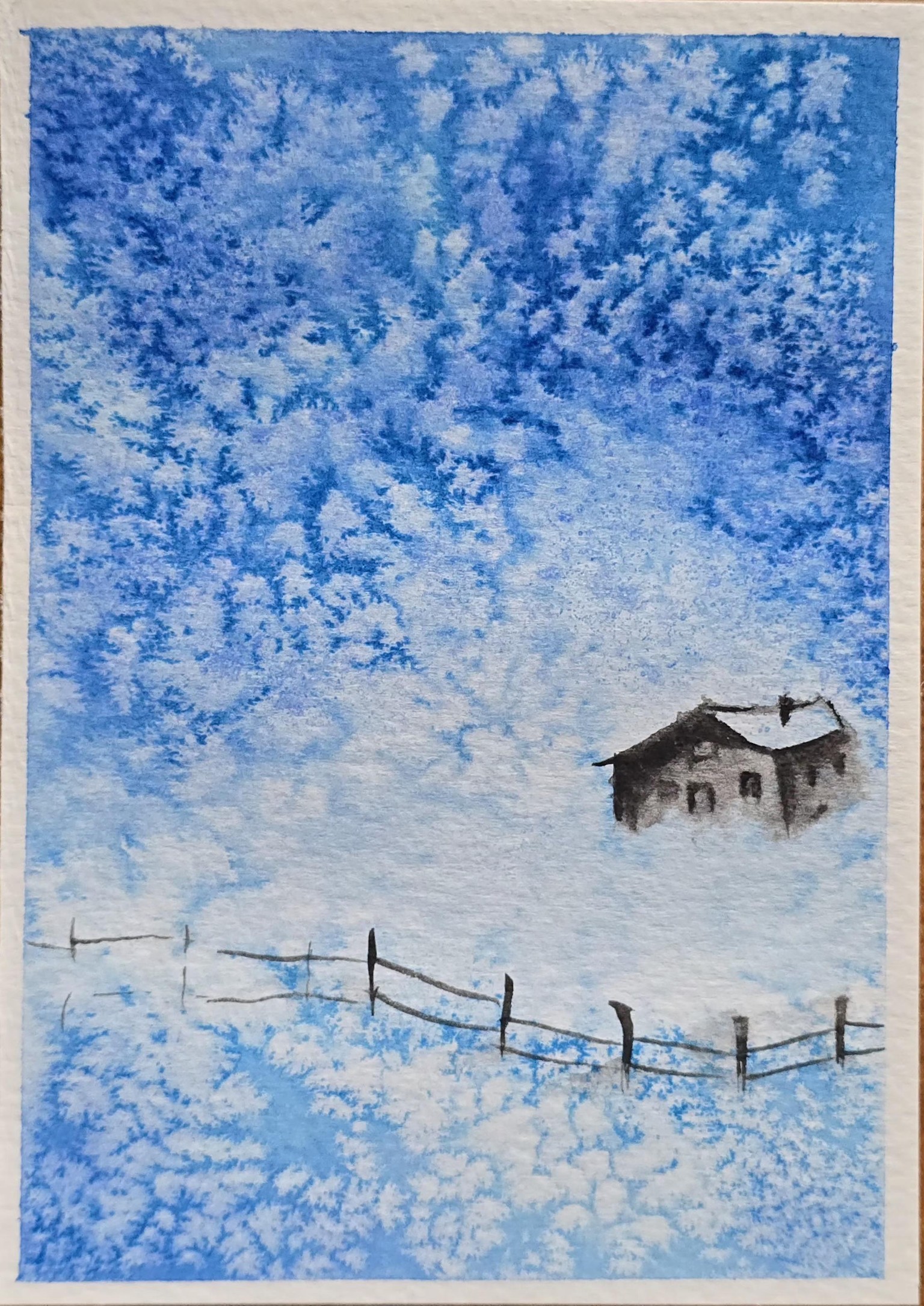 Exploring texture with watercolours - image 2 - student project