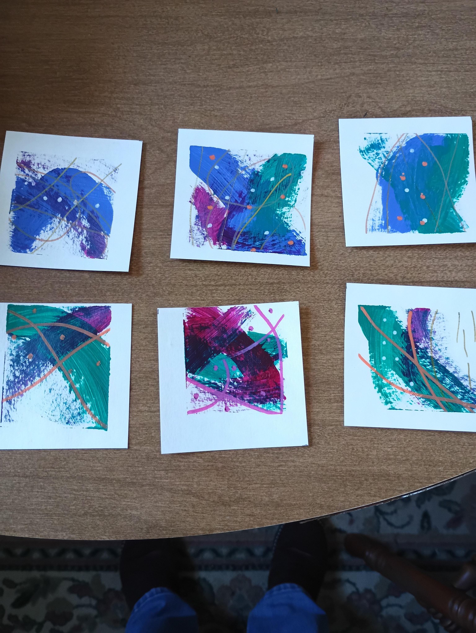My Mini Acrylic Abstracts - image 1 - student project