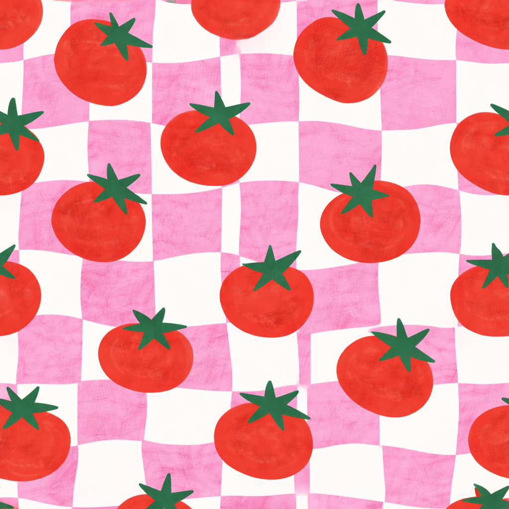 Picnic tomatoes seamless pattern - image 1 - student project