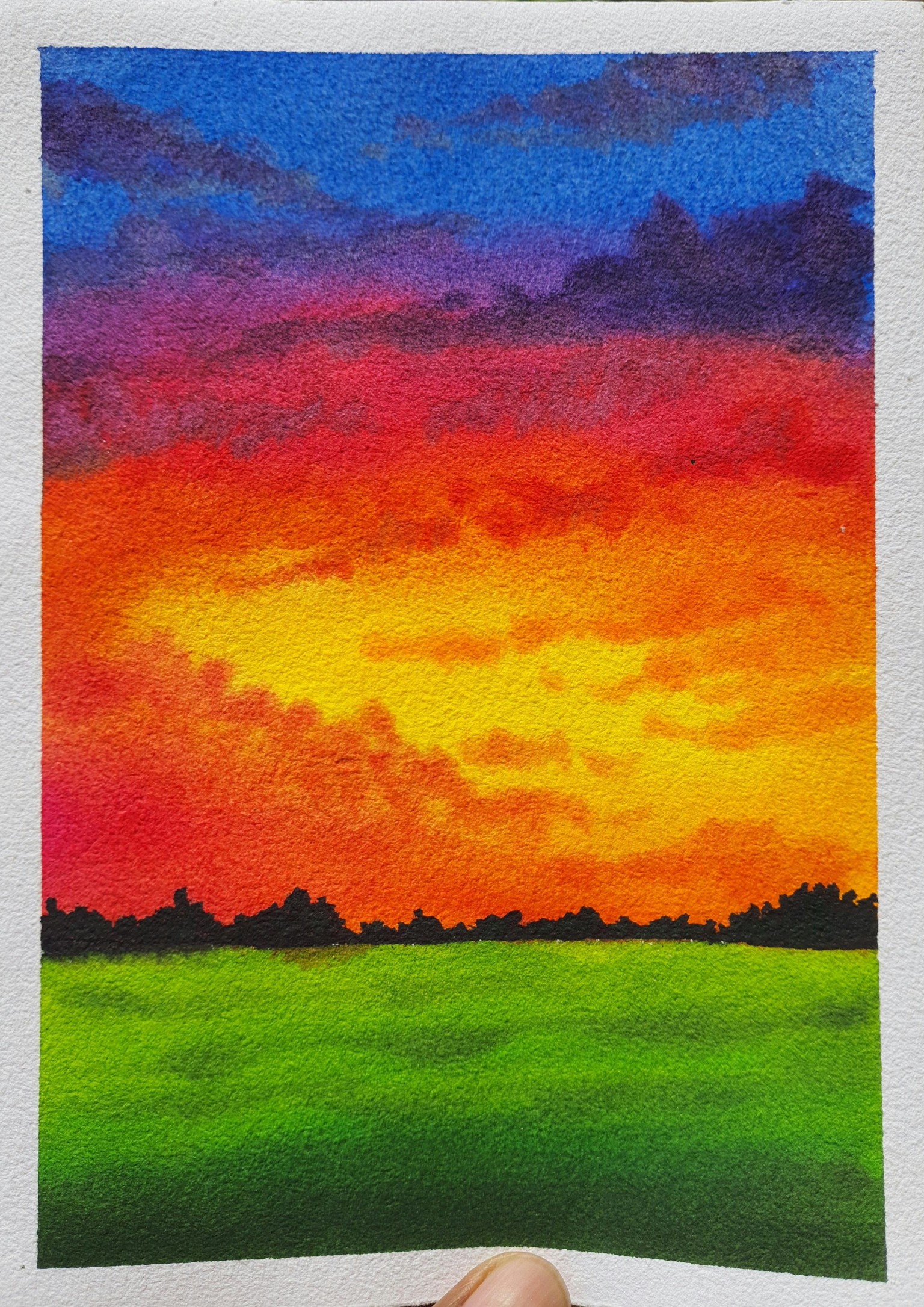 30 Days of Beautiful Watercolor Skies. . !!! - image 3 - student project