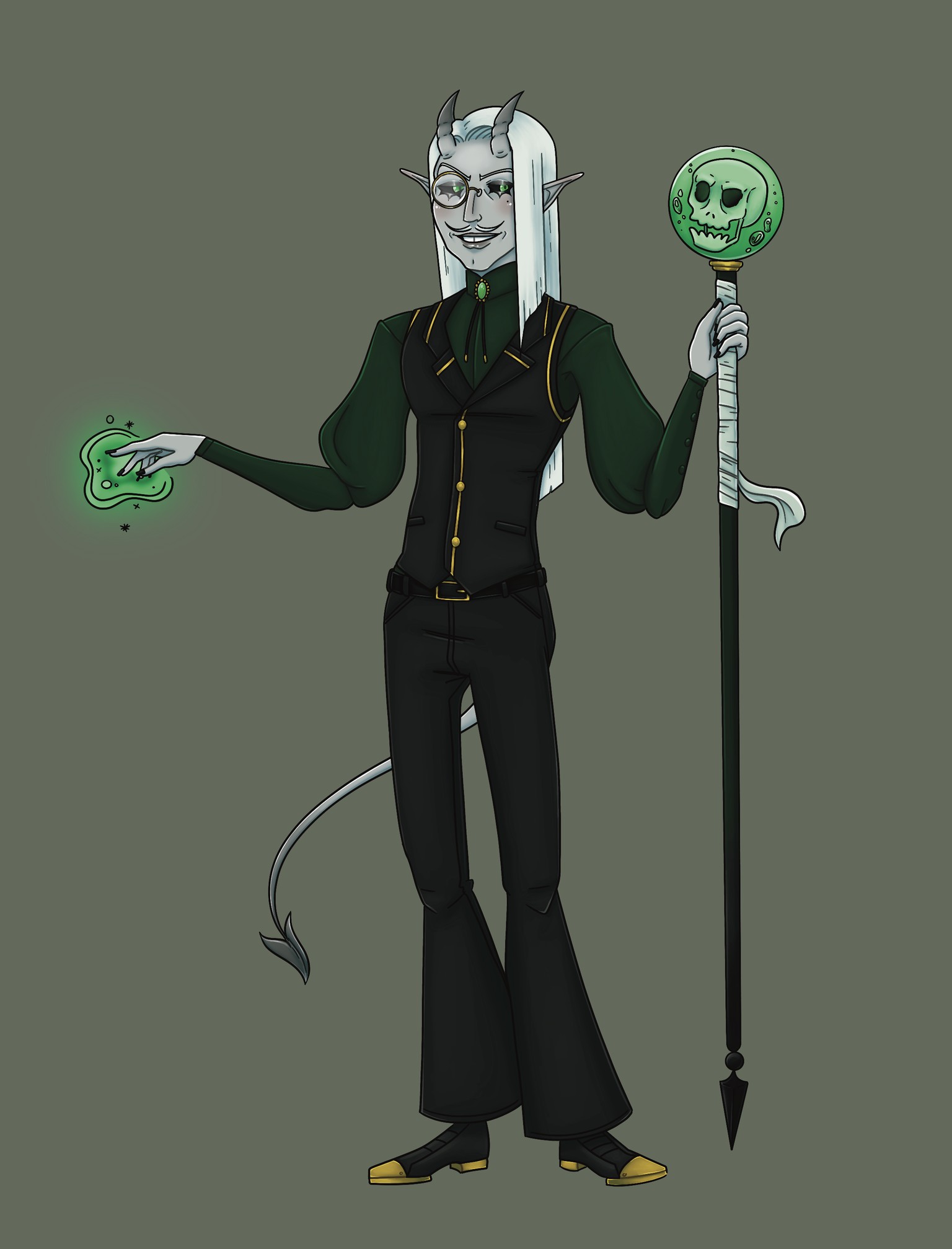 Tiefling OC - image 1 - student project