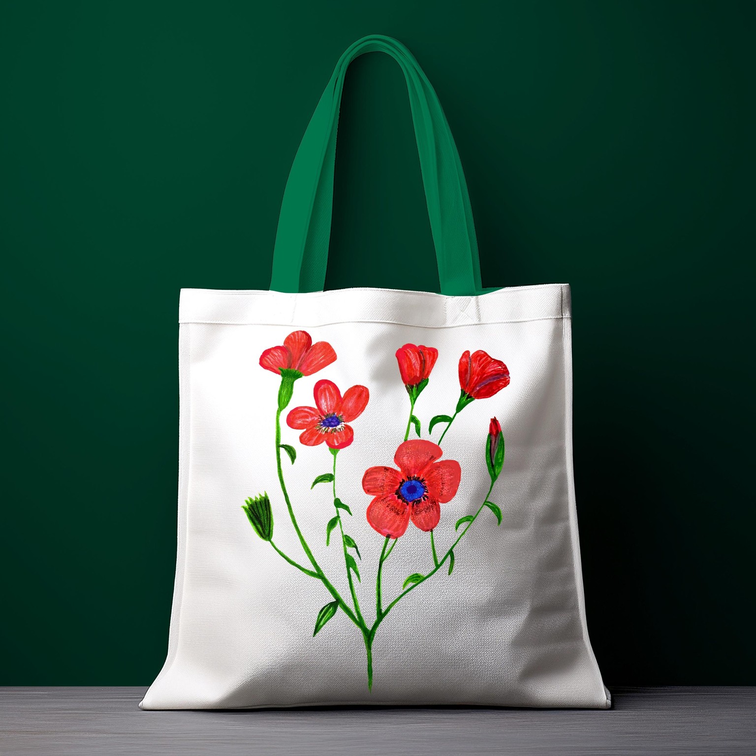 Linum grandiflorum - image 1 - student project