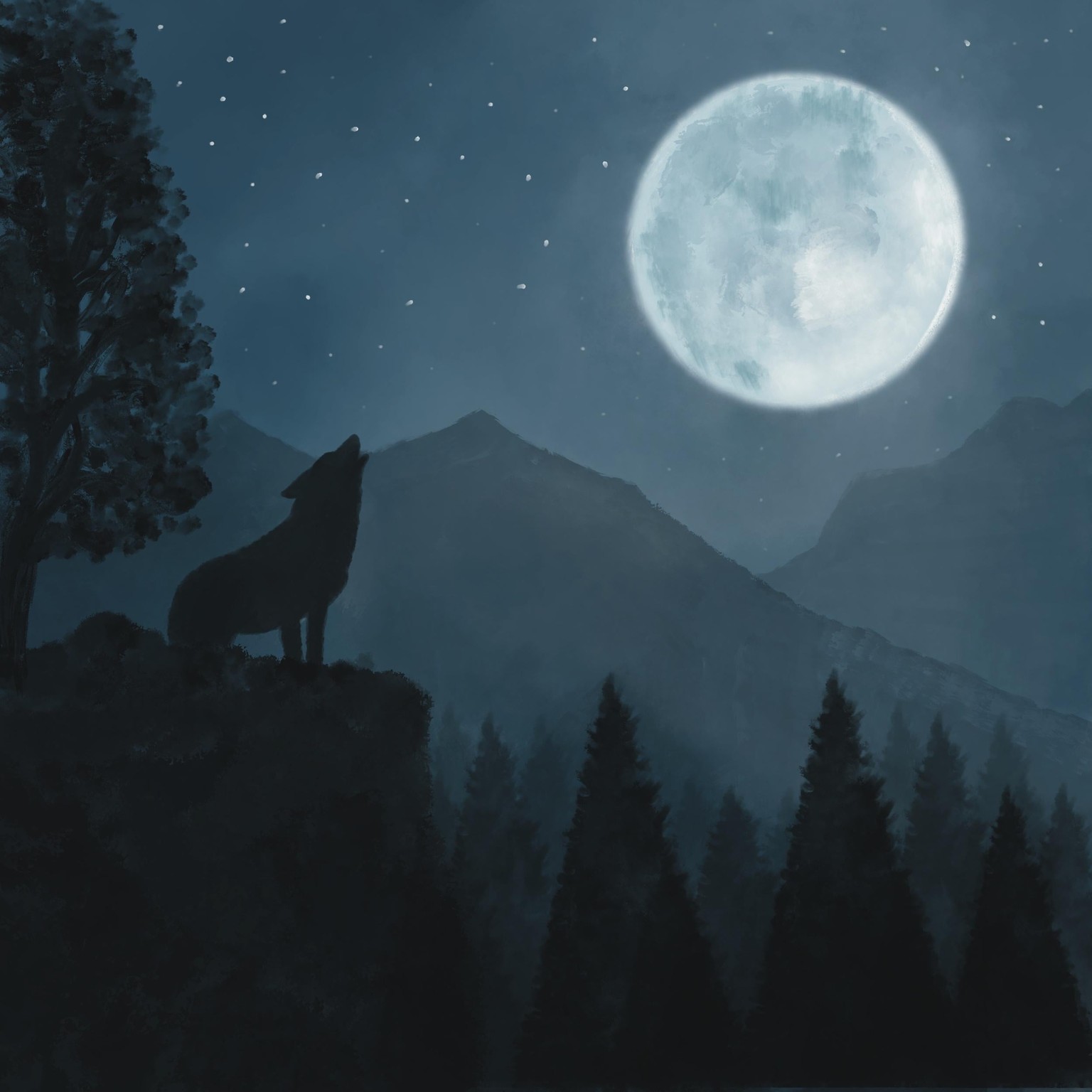 Beneath A Full Moon - image 1 - student project