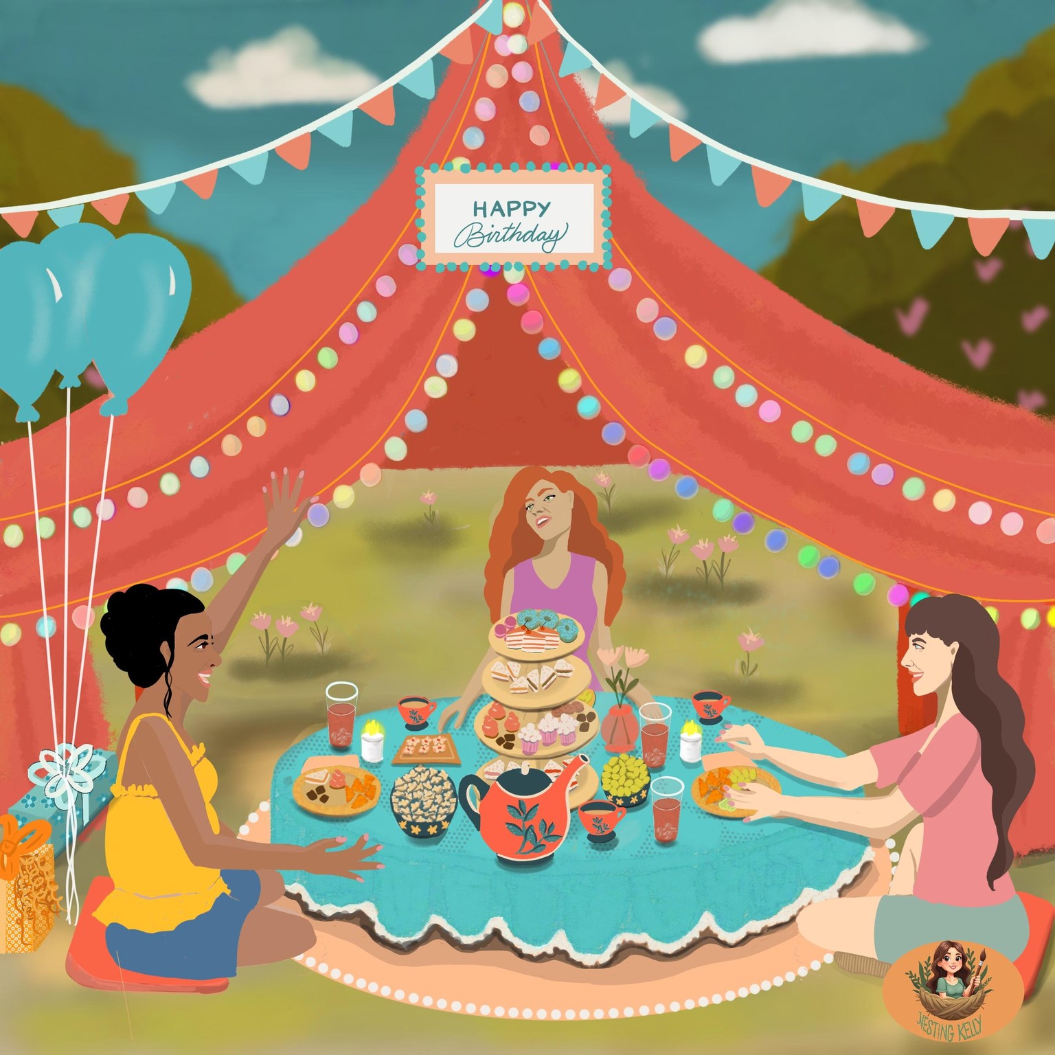Birthday with the girls - image 1 - student project