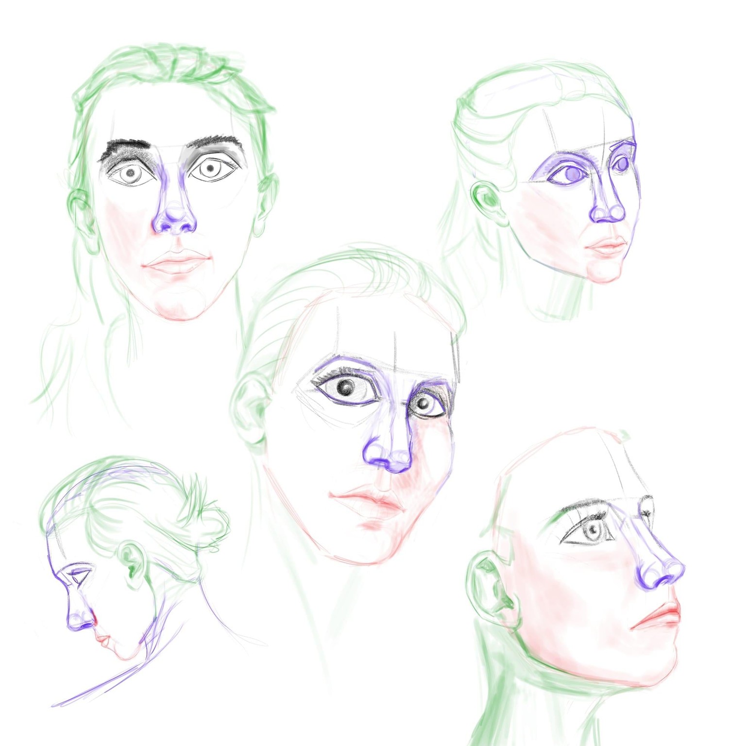Facial Features Exercise - image 3 - student project