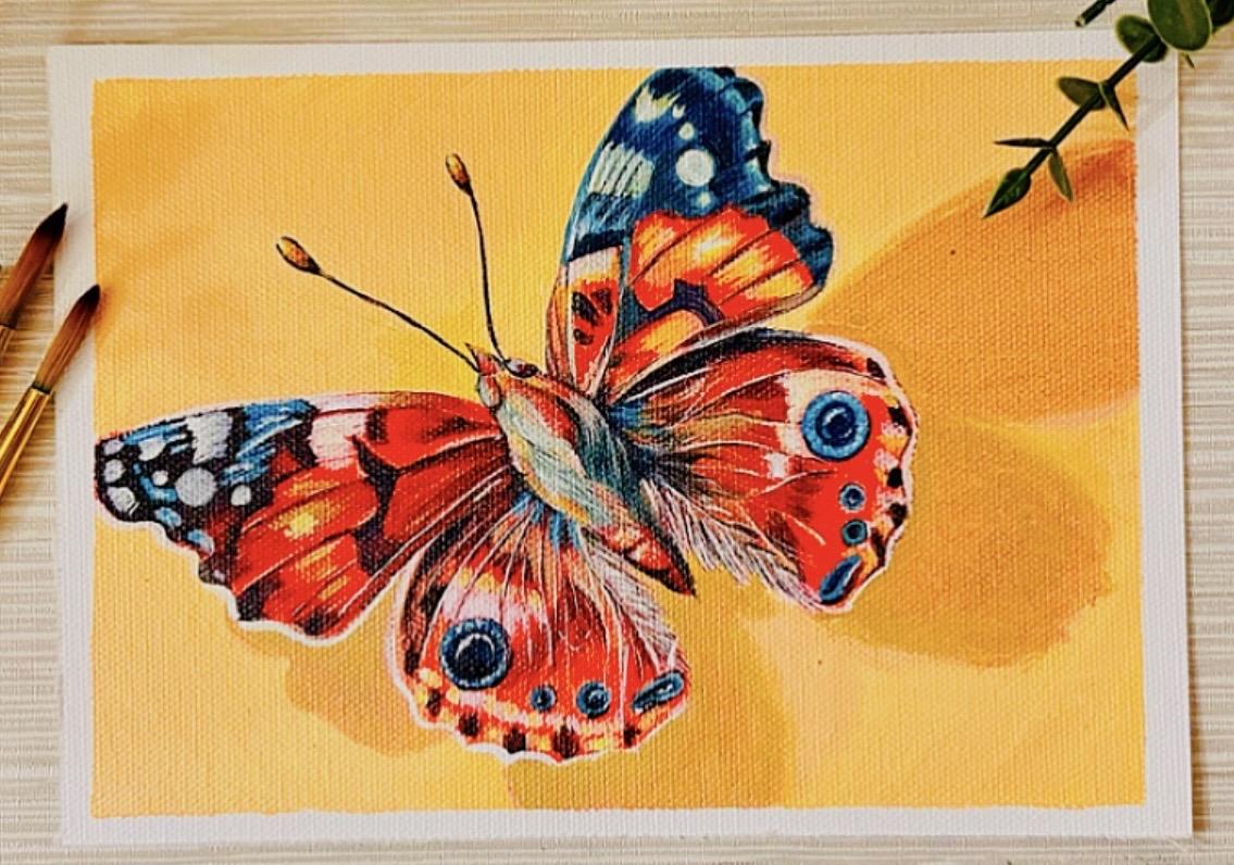Butterfly Painting with Acrylics - image 1 - student project