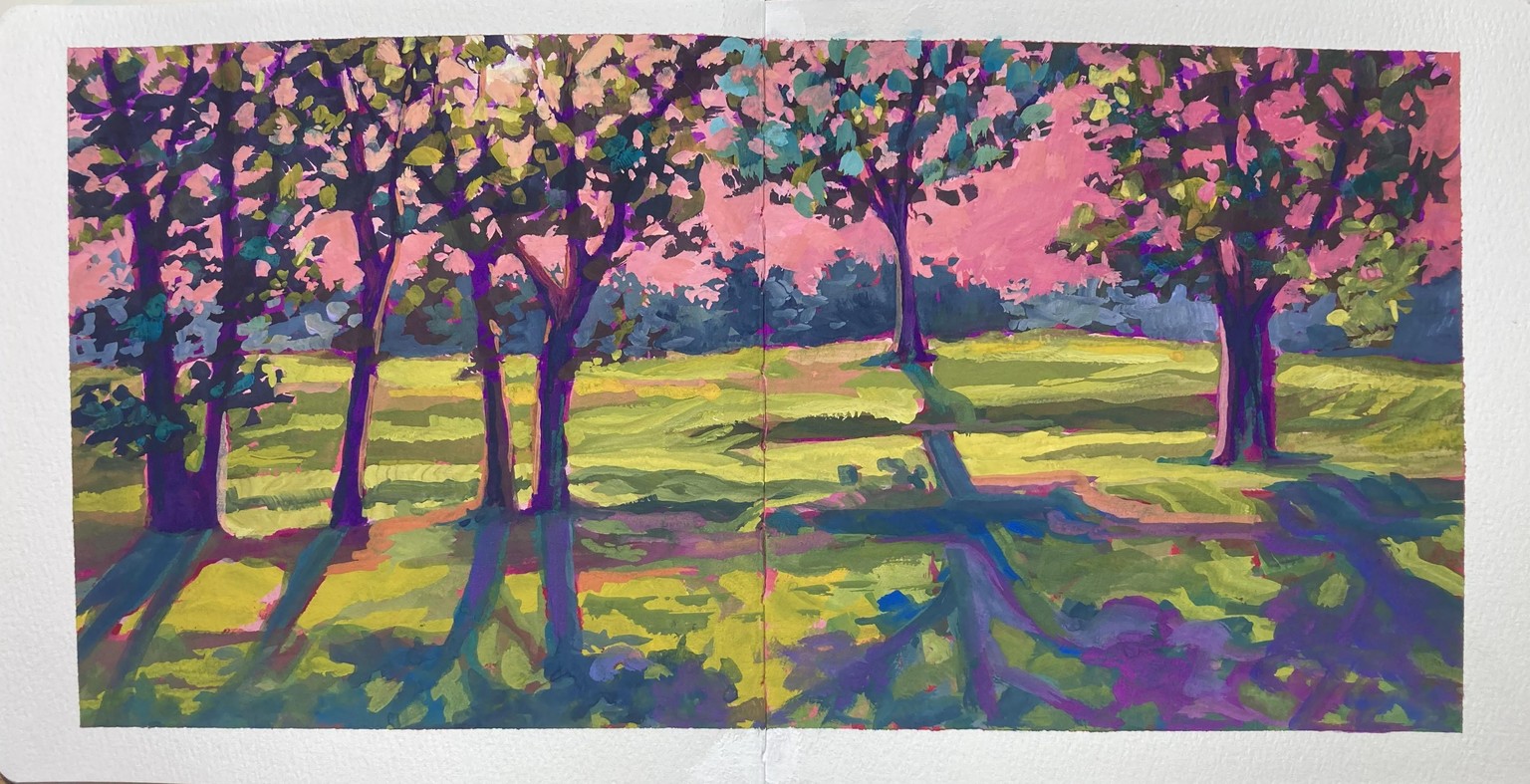 Colorful Trees Landscape - image 1 - student project