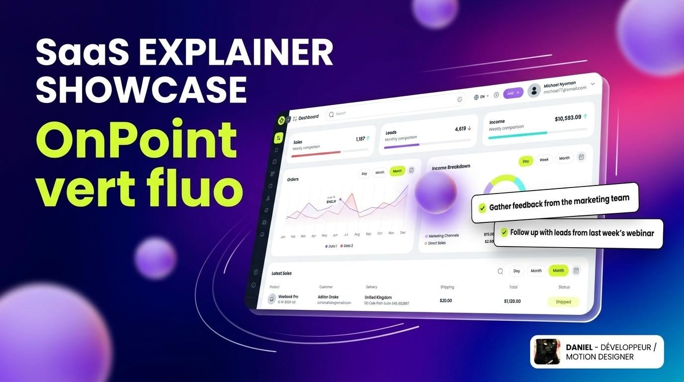 SaaS Explainer - OnPoint Dashboard Presentation - image 1 - student project