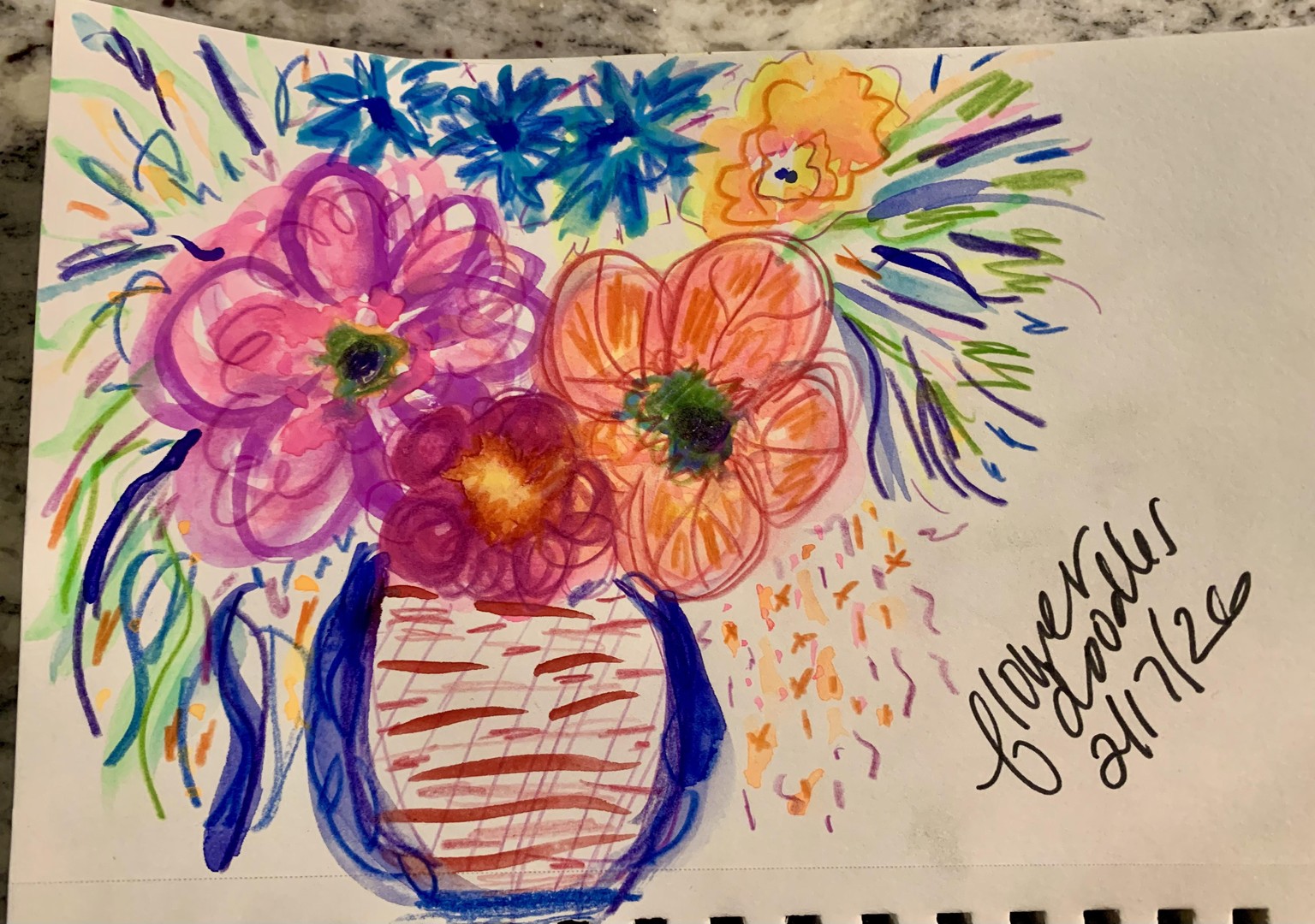 Watercolor doodles and loose painting practice - image 4 - student project