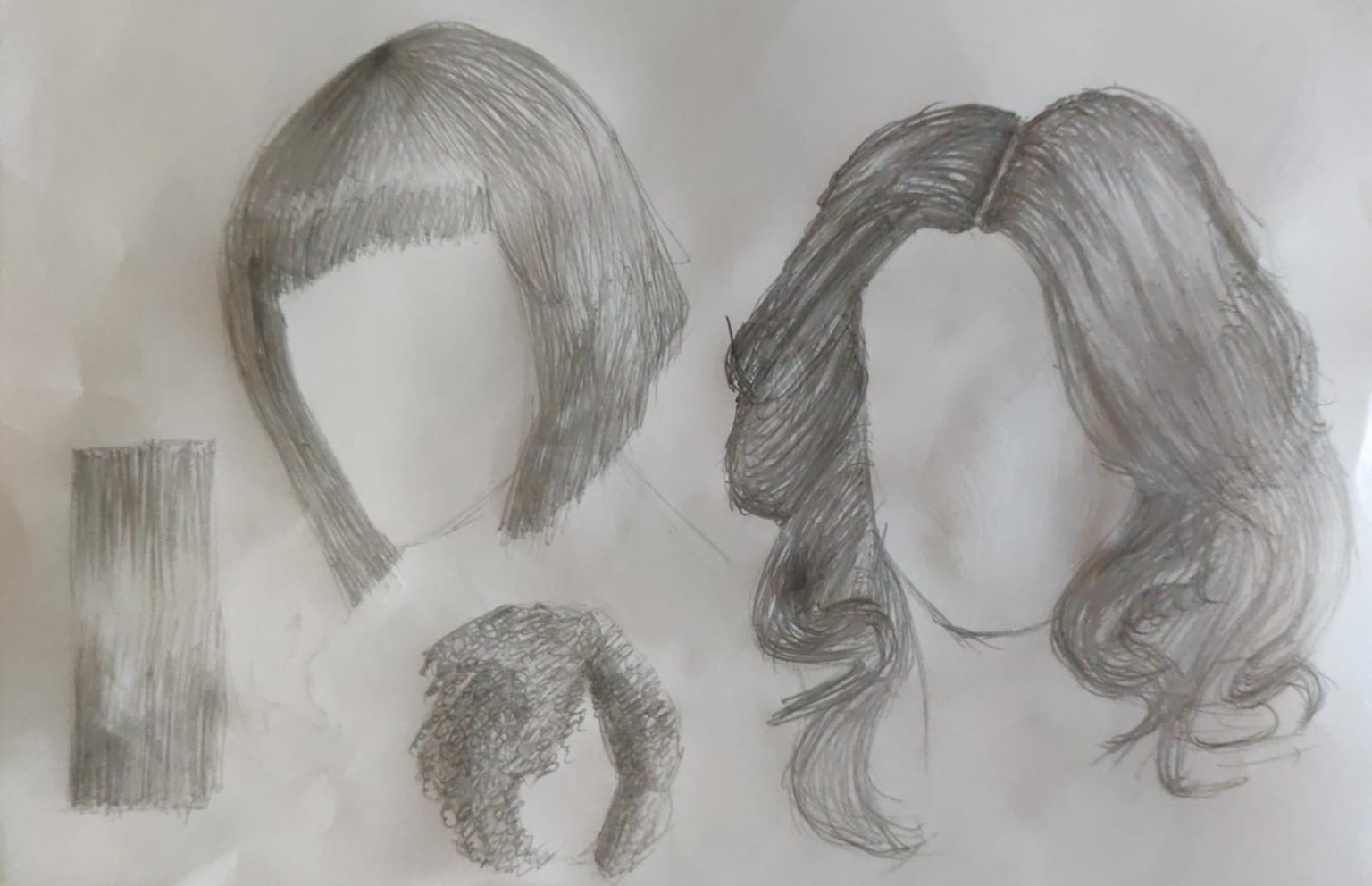 The Head Shape, Eye, Nose, Lips, Ears, Hair, Portraits. - image 2 - student project