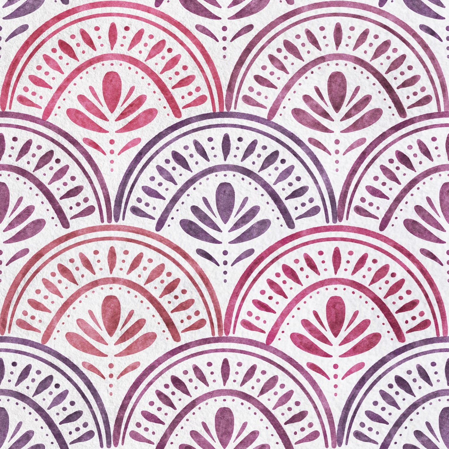 Pink & purple scallop pattern - image 1 - student project
