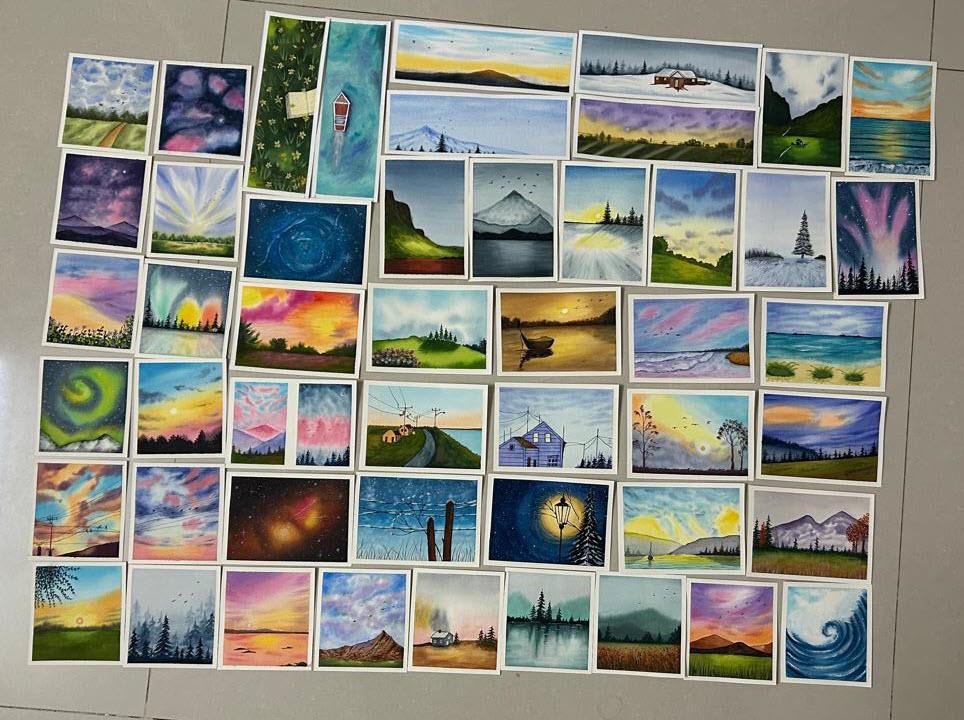 50 days of watercolor (completed) - image 1 - student project