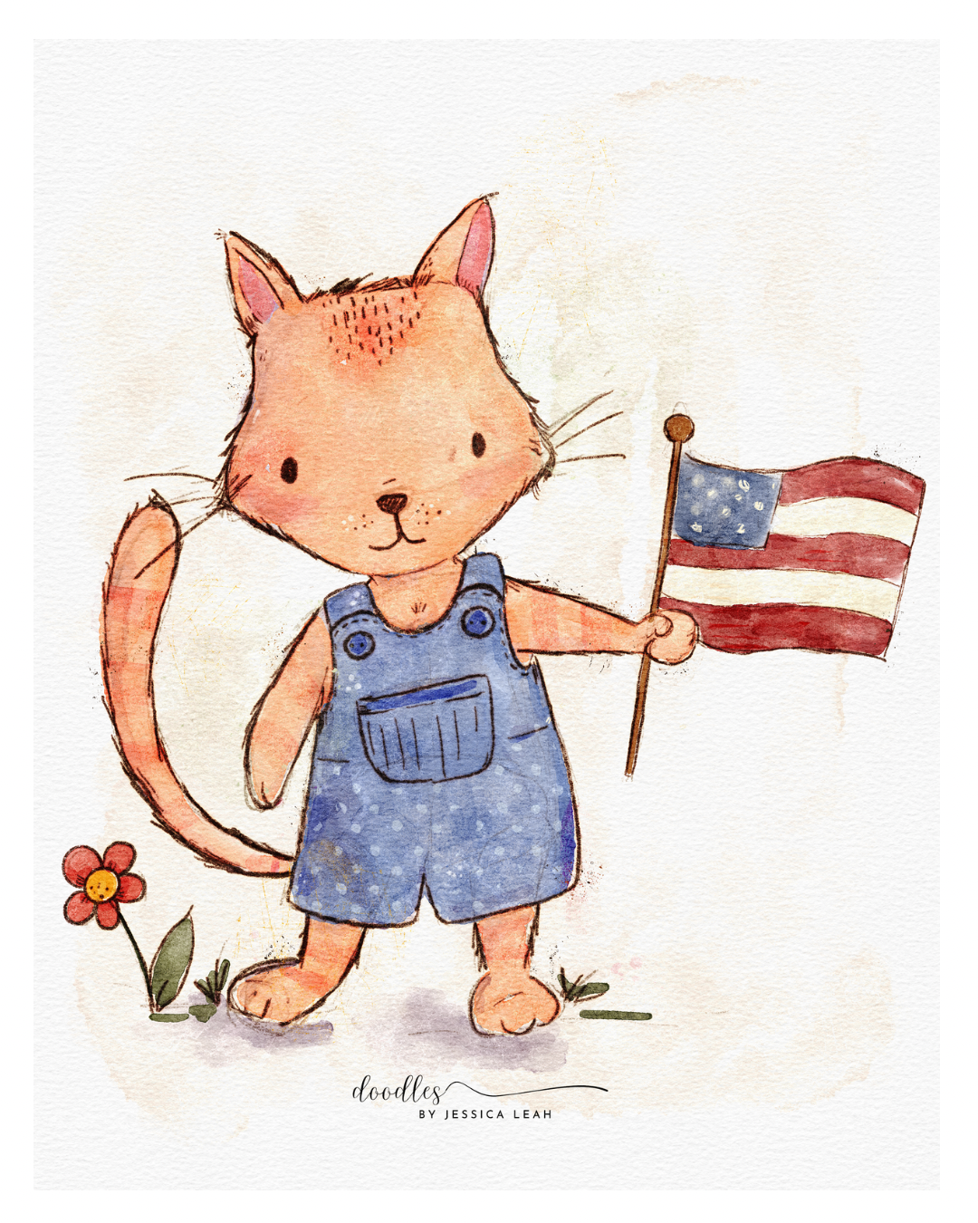 Little 4th of July cat - image 1 - student project